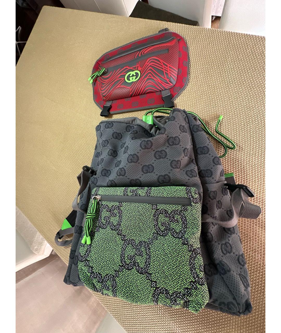 GUCCI Серый рюкзак, фото 2
