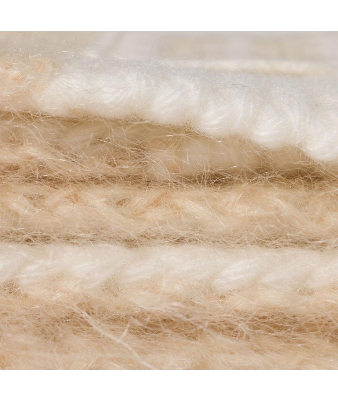 MIU MIU Бежевый шерстяной шарф, фото 2