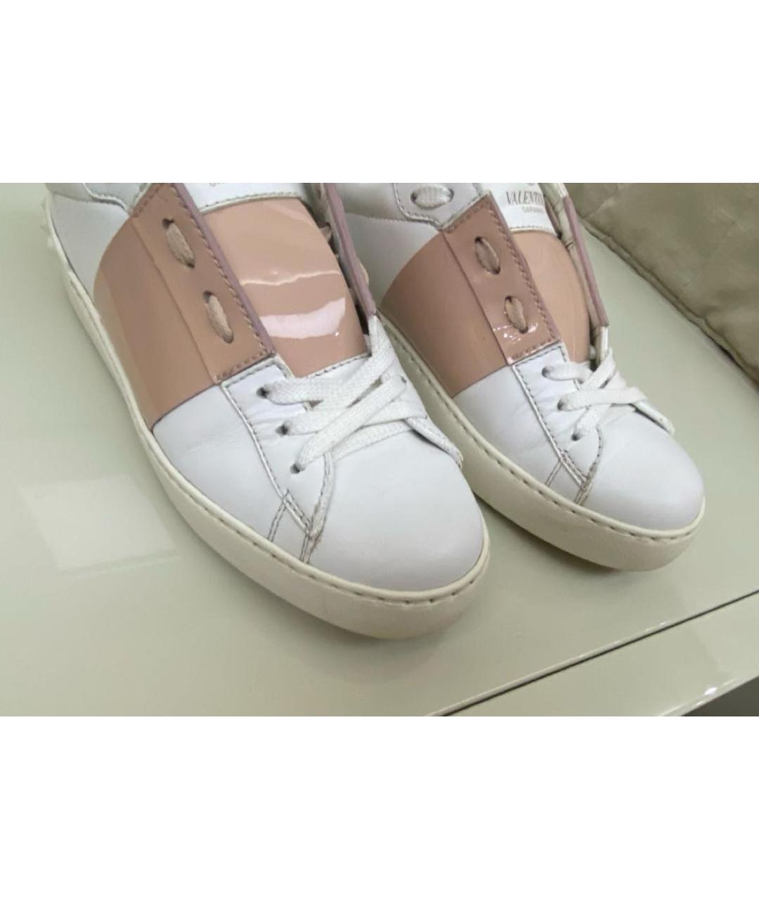 VALENTINO Белые кожаные кроссовки, фото 5