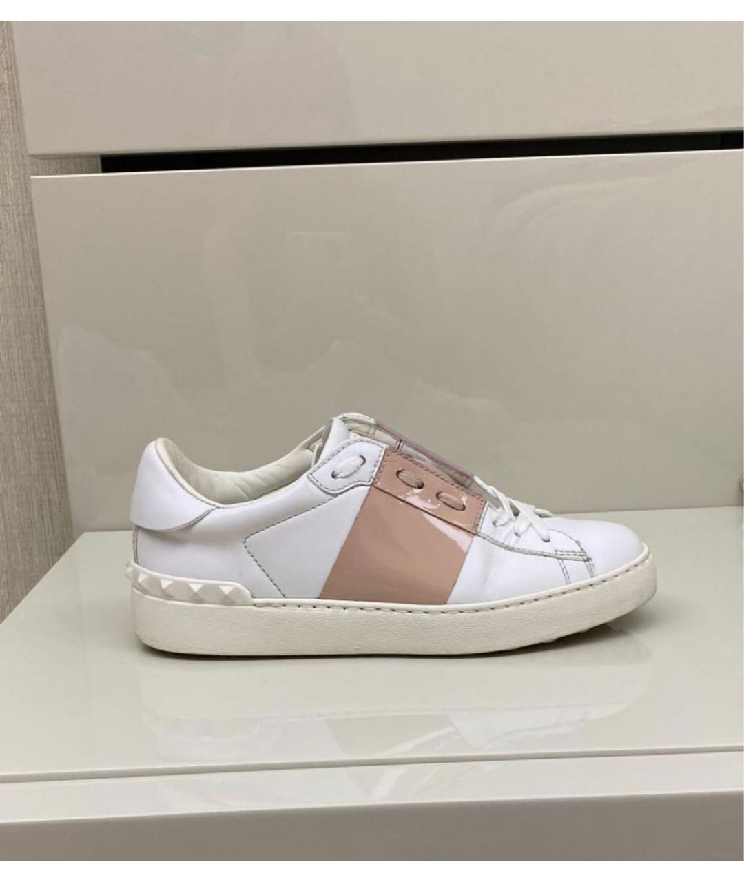 VALENTINO Белые кожаные кроссовки, фото 7