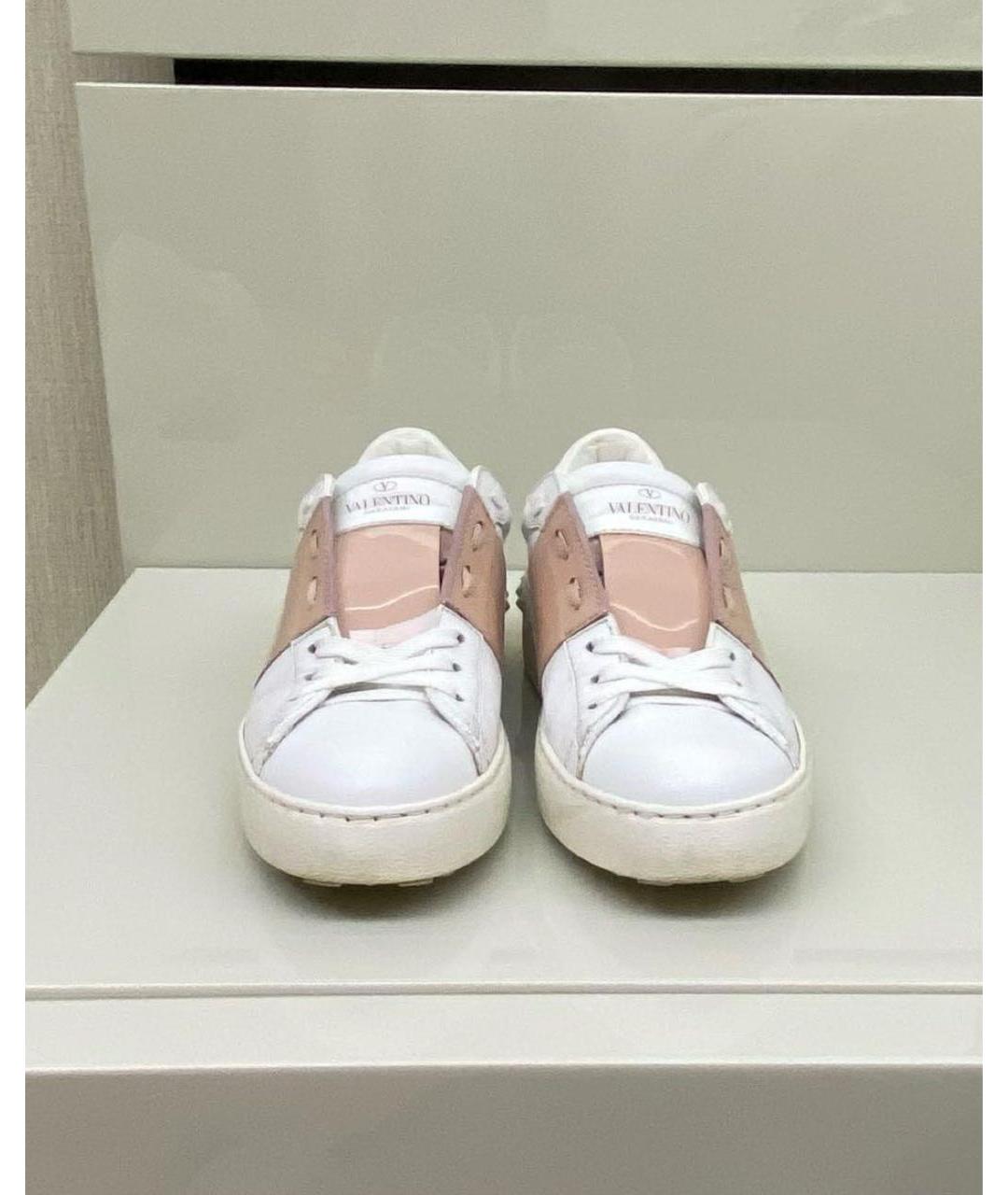 VALENTINO Белые кожаные кроссовки, фото 2