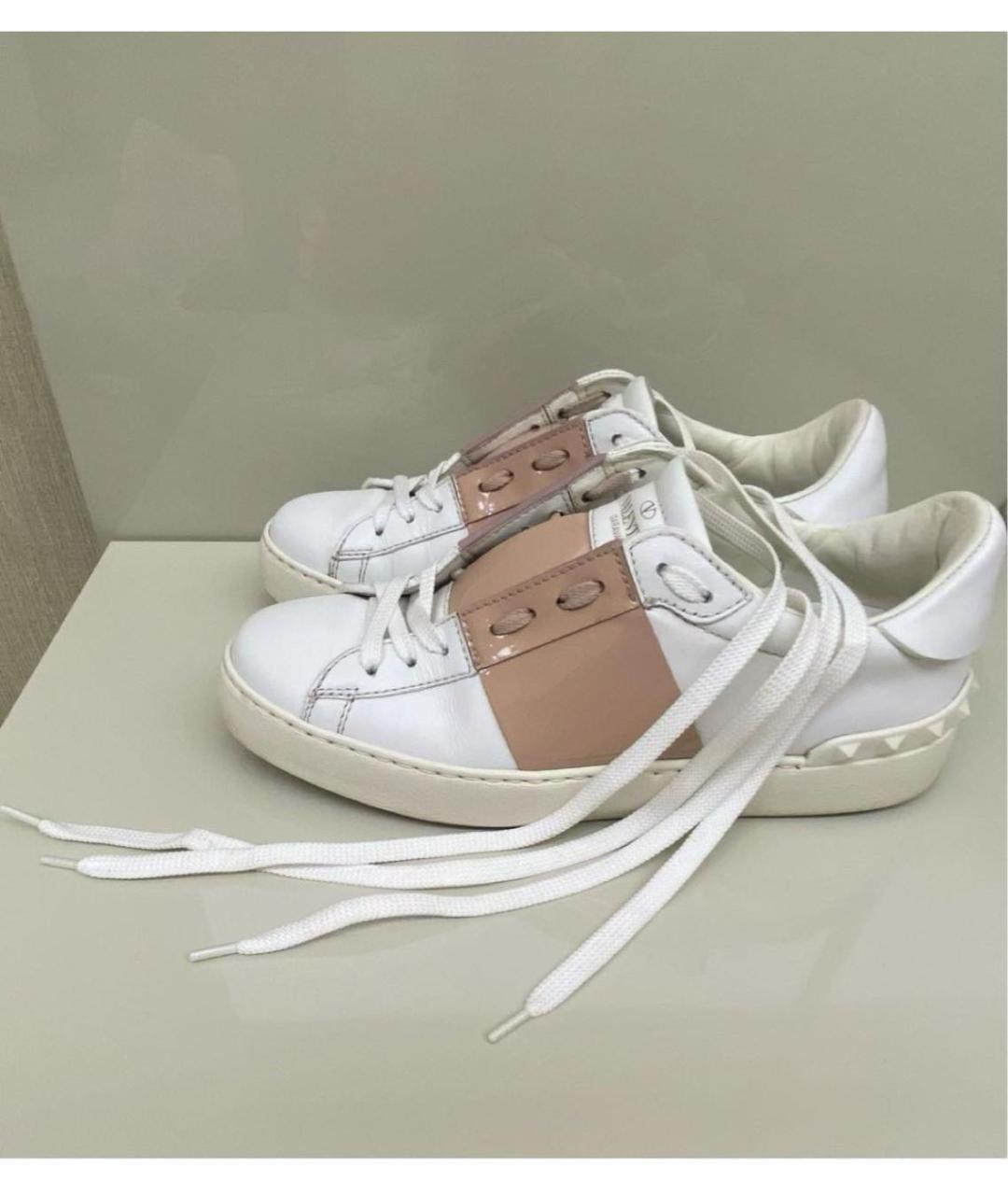 VALENTINO Белые кожаные кроссовки, фото 6