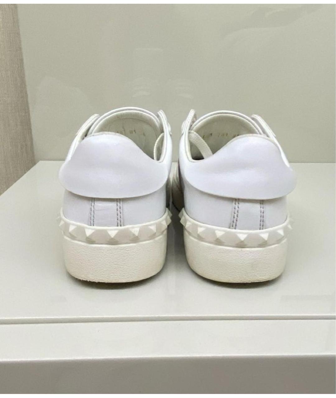 VALENTINO Белые кожаные кроссовки, фото 4