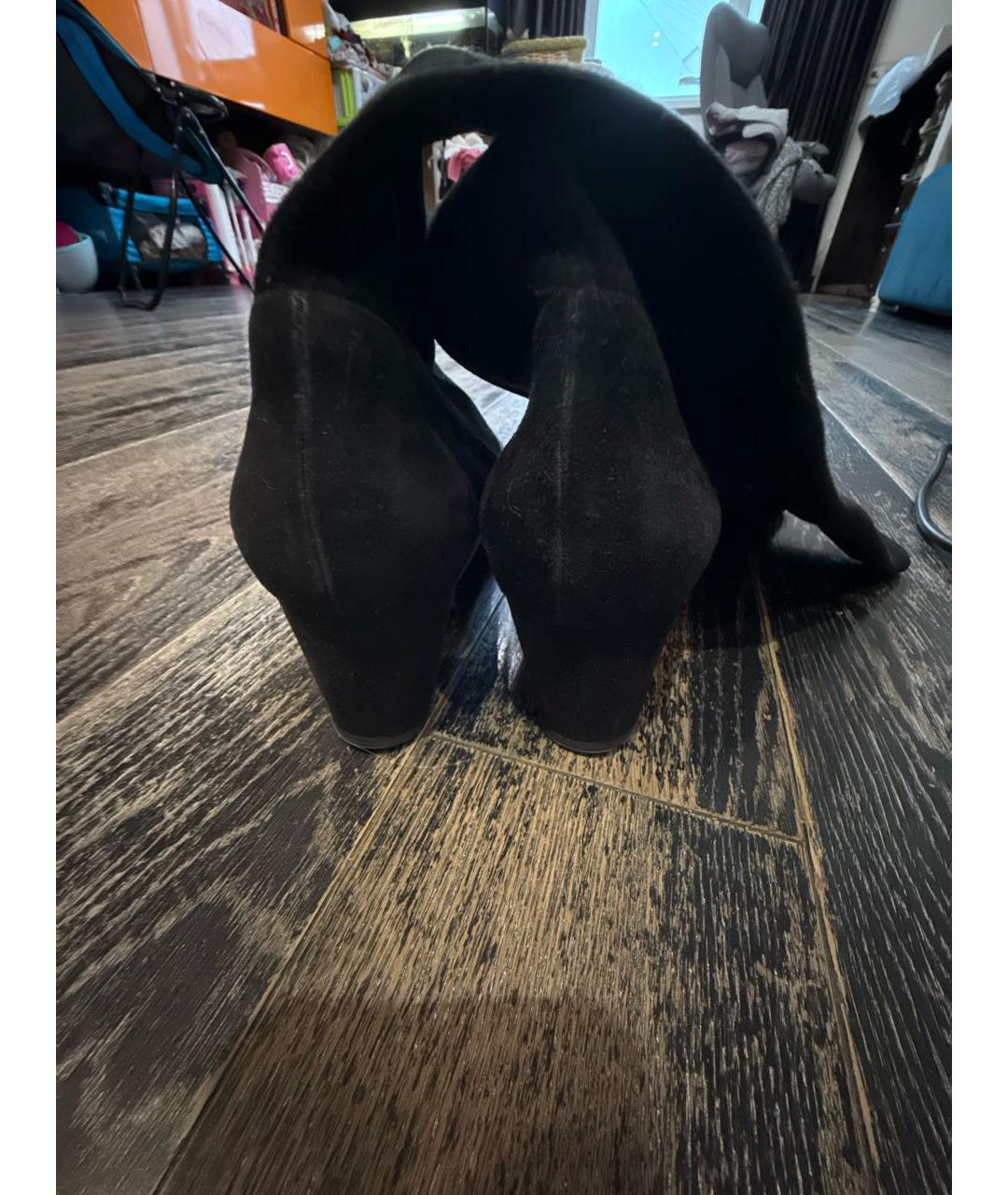 CASADEI Черные замшевые сапоги, фото 4