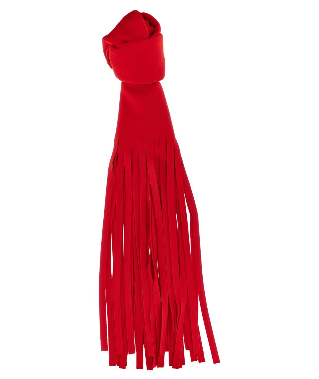 SPORTMAX Красный шерстяной шарф, фото 1