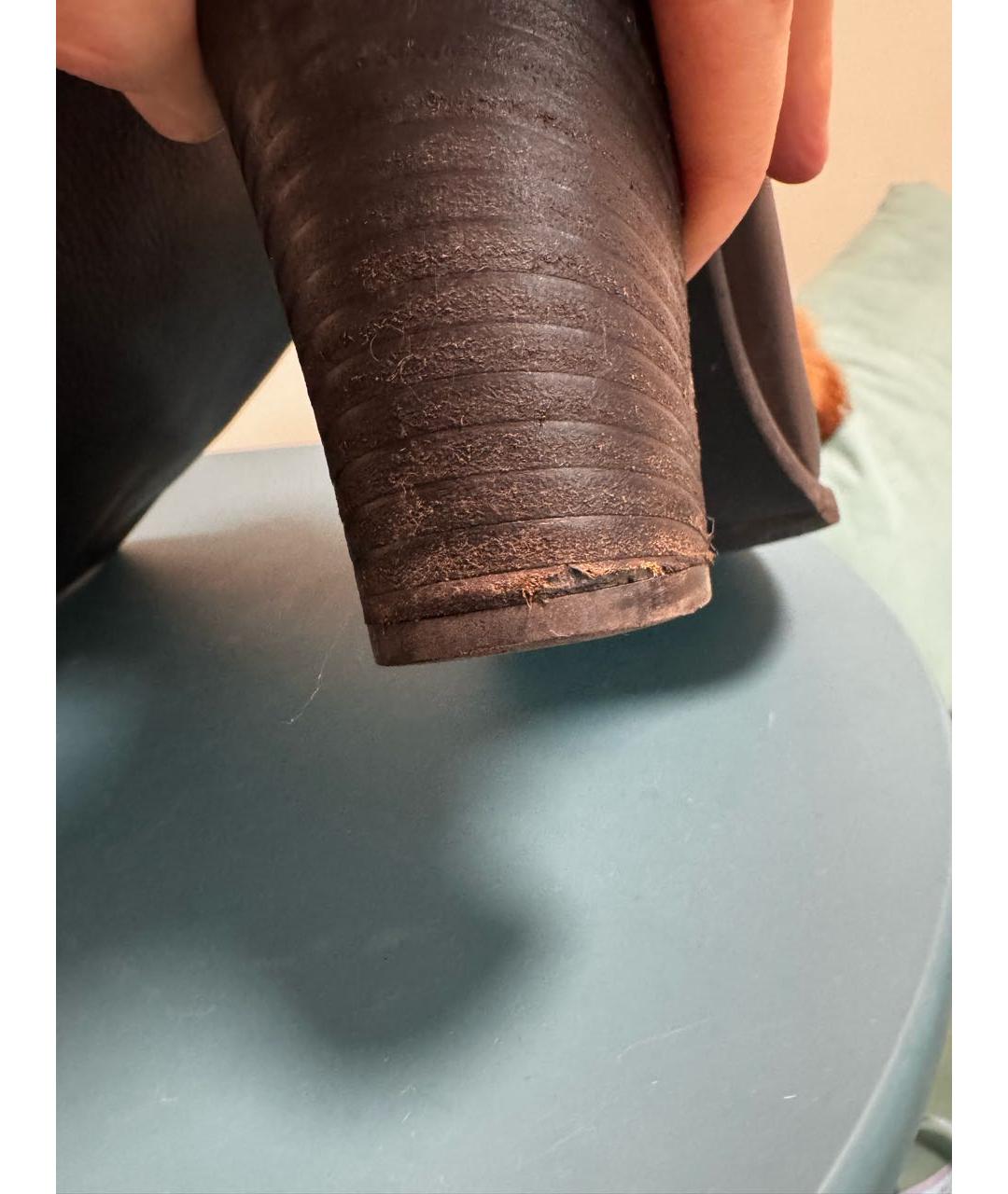 GUCCI Черные кожаные сапоги, фото 5