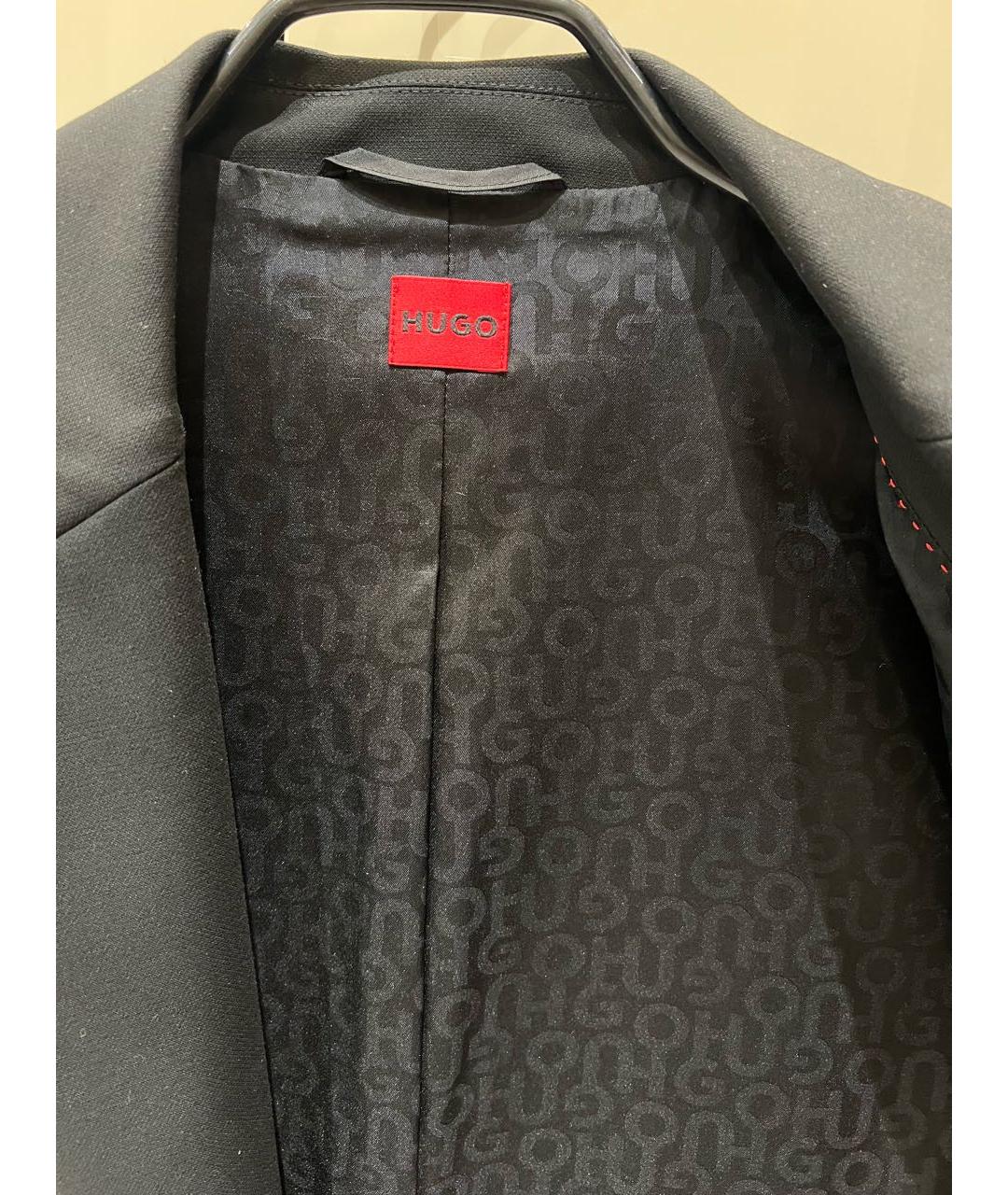 HUGO Черный вискозный жилет, фото 4