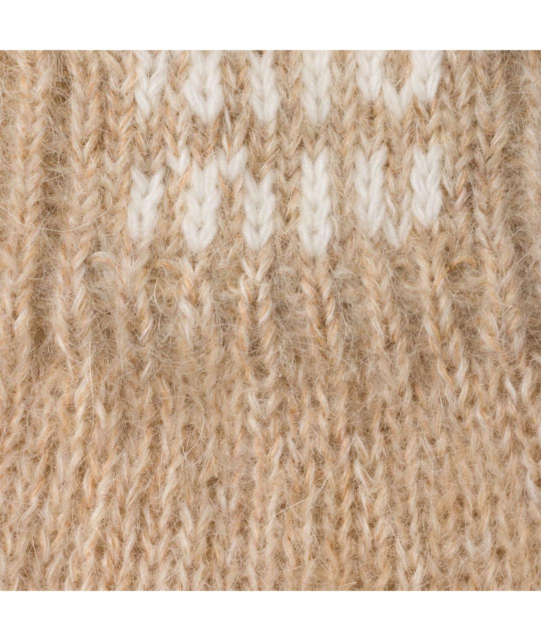 MIU MIU Горчичные шерстяные варежки, фото 2