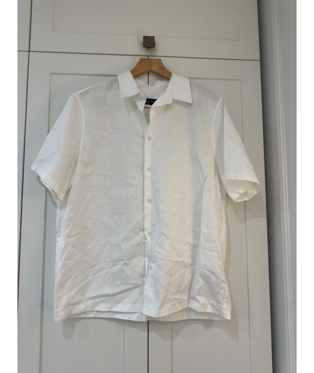 LOUIS VUITTON Белая хлопковая кэжуал рубашка, фото 3