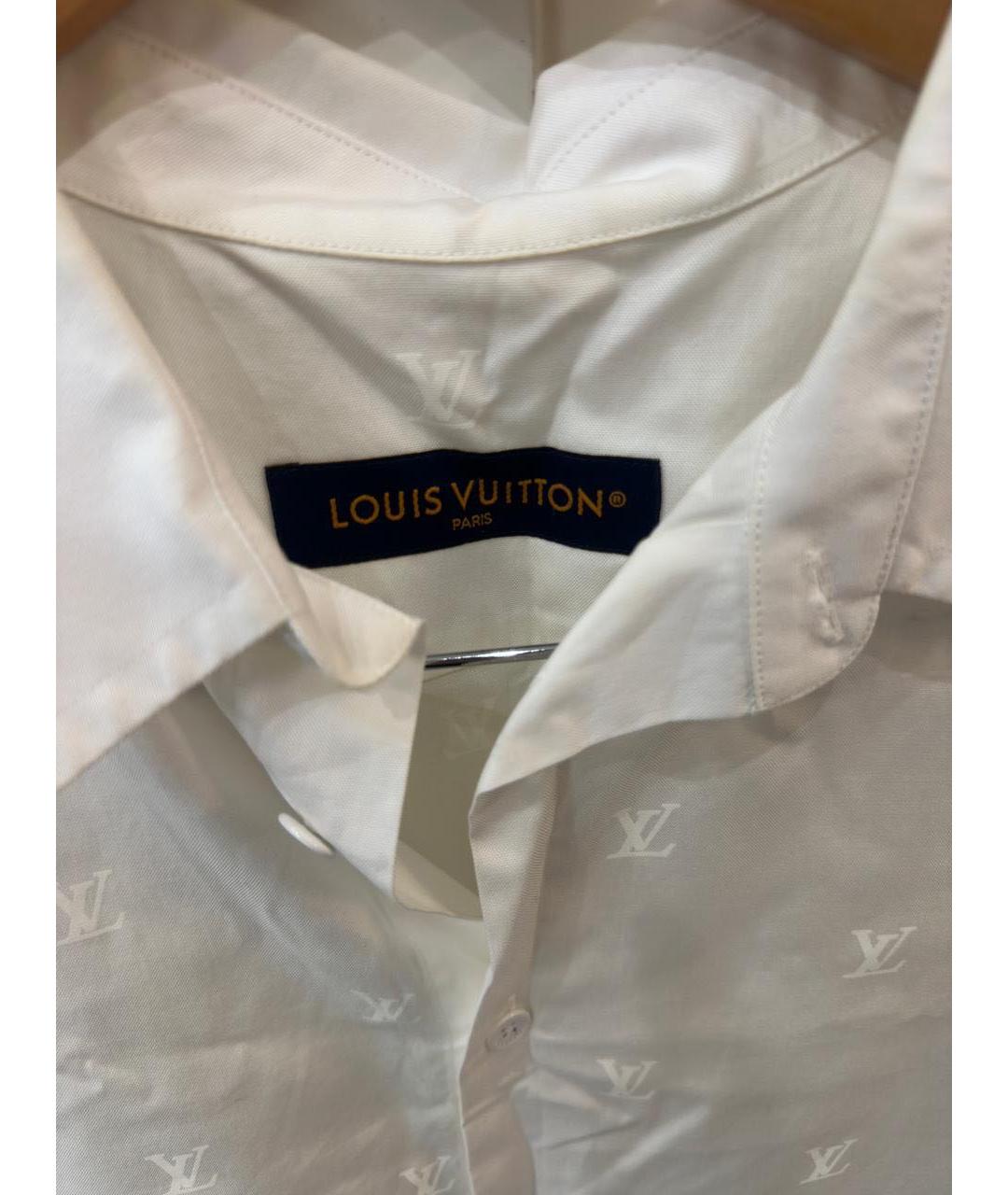 LOUIS VUITTON Белая хлопковая кэжуал рубашка, фото 2
