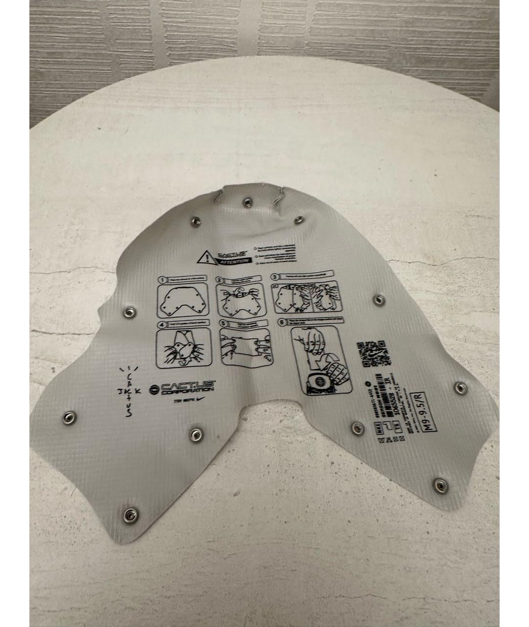 CACTUS JACK BY TRAVIS SCOTT Голубые текстильные высокие кроссовки / кеды, фото 5