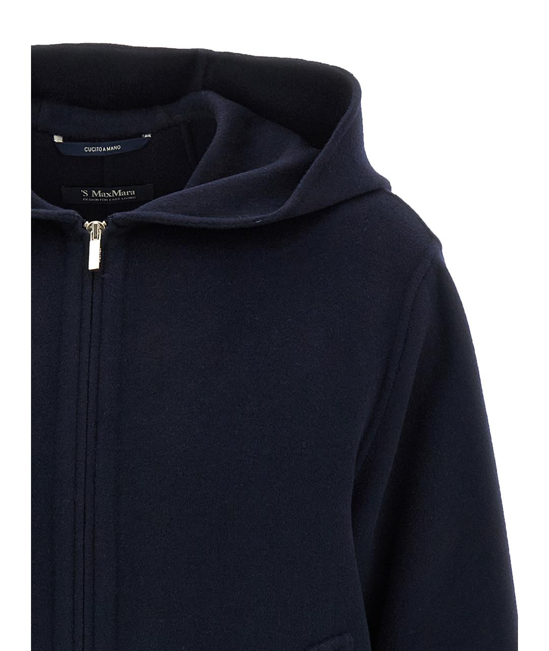 'S MAX MARA Синяя шерстяная куртка, фото 2