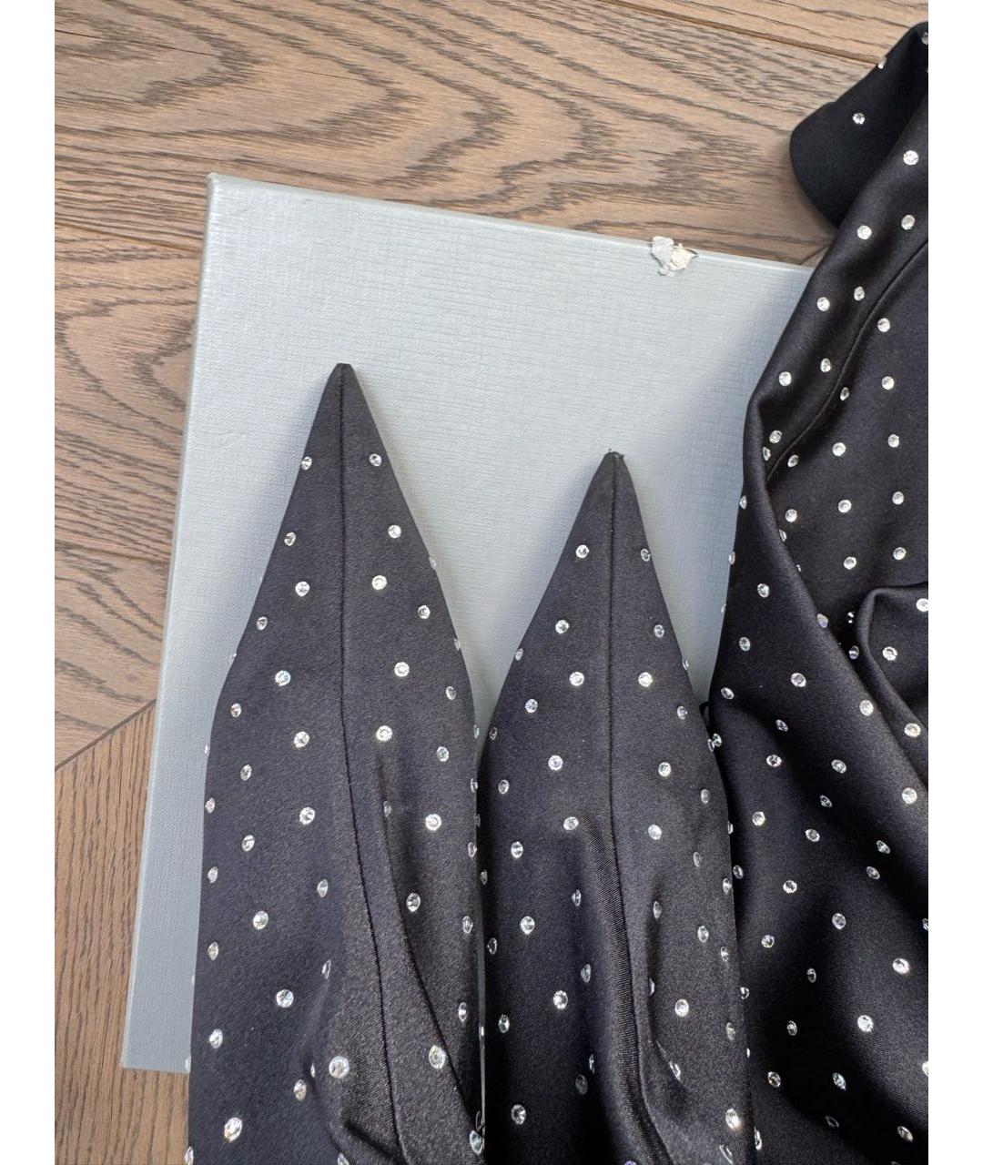 BALENCIAGA Черные текстильные ботфорты, фото 3