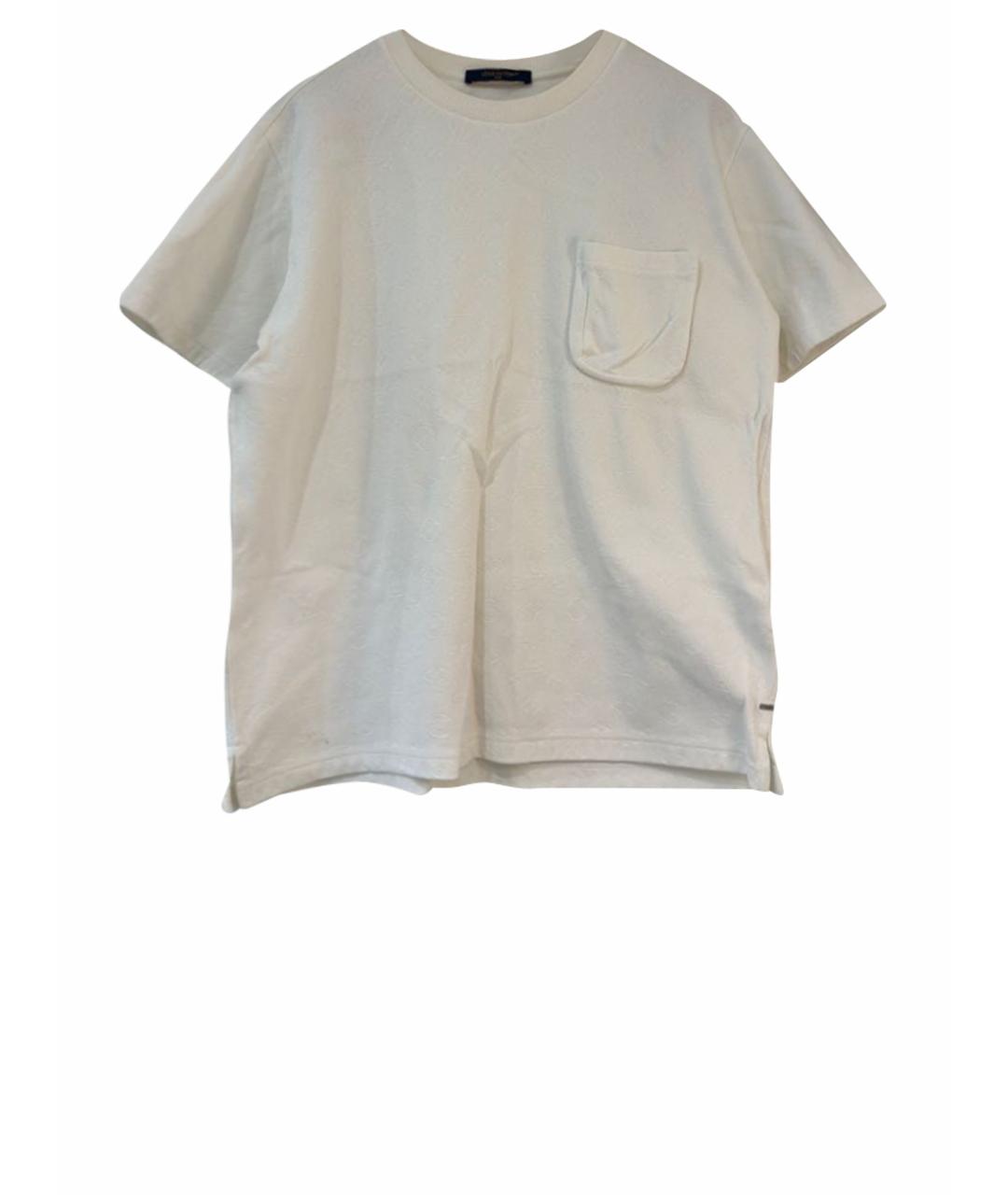 LOUIS VUITTON Белая хлопковая футболка, фото 1