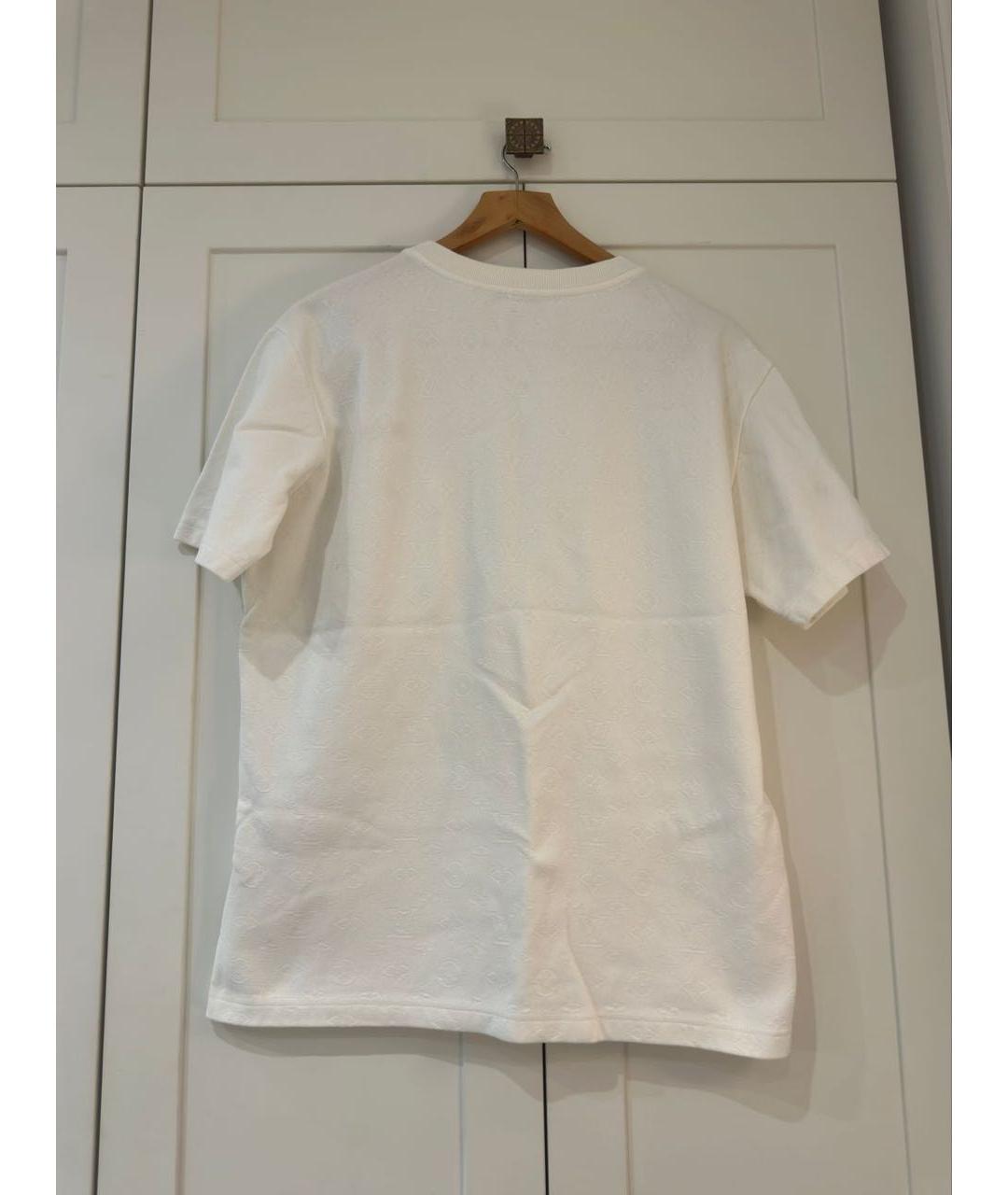 LOUIS VUITTON Белая хлопковая футболка, фото 3