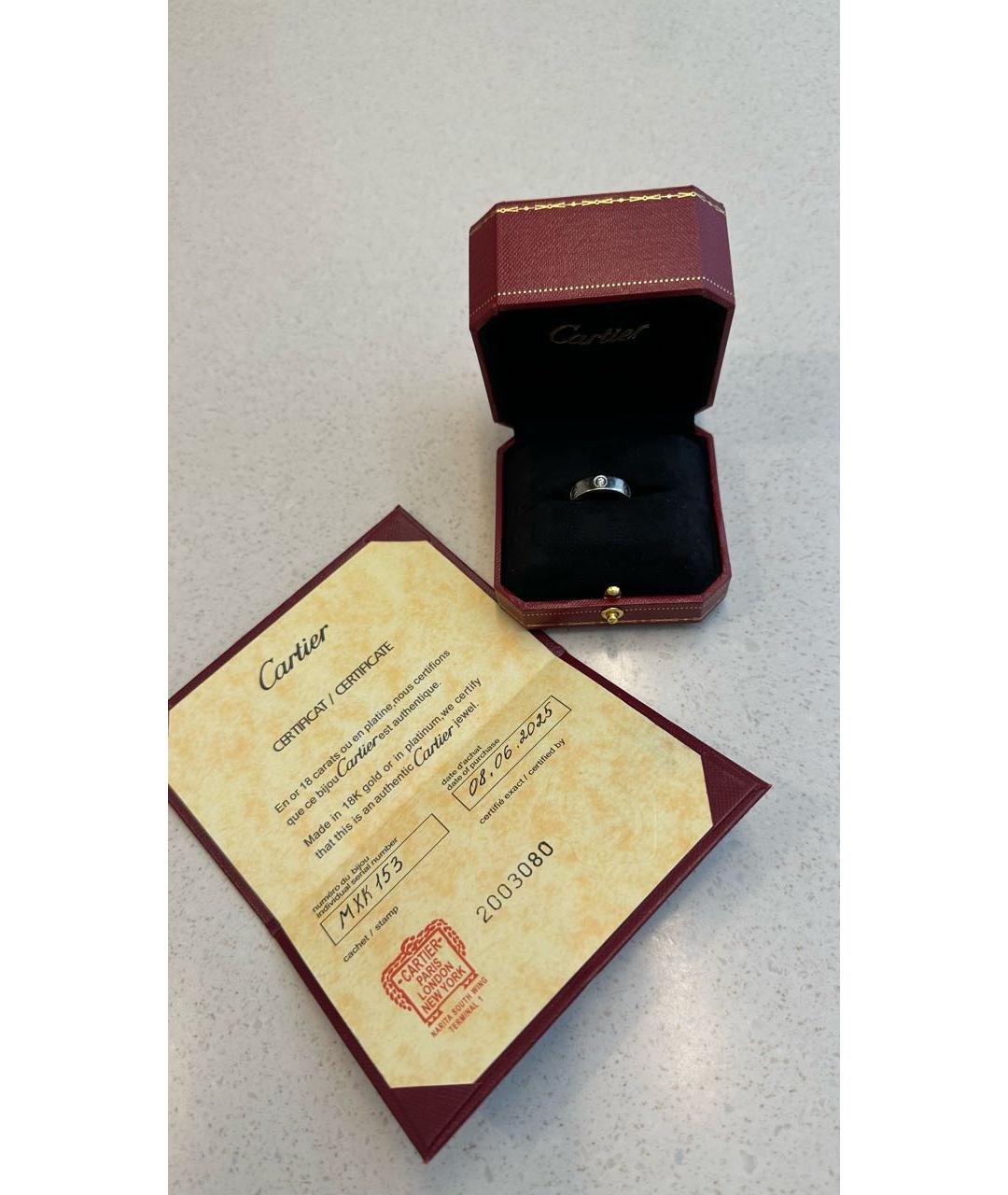 CARTIER Белое кольцо из белого золота, фото 5
