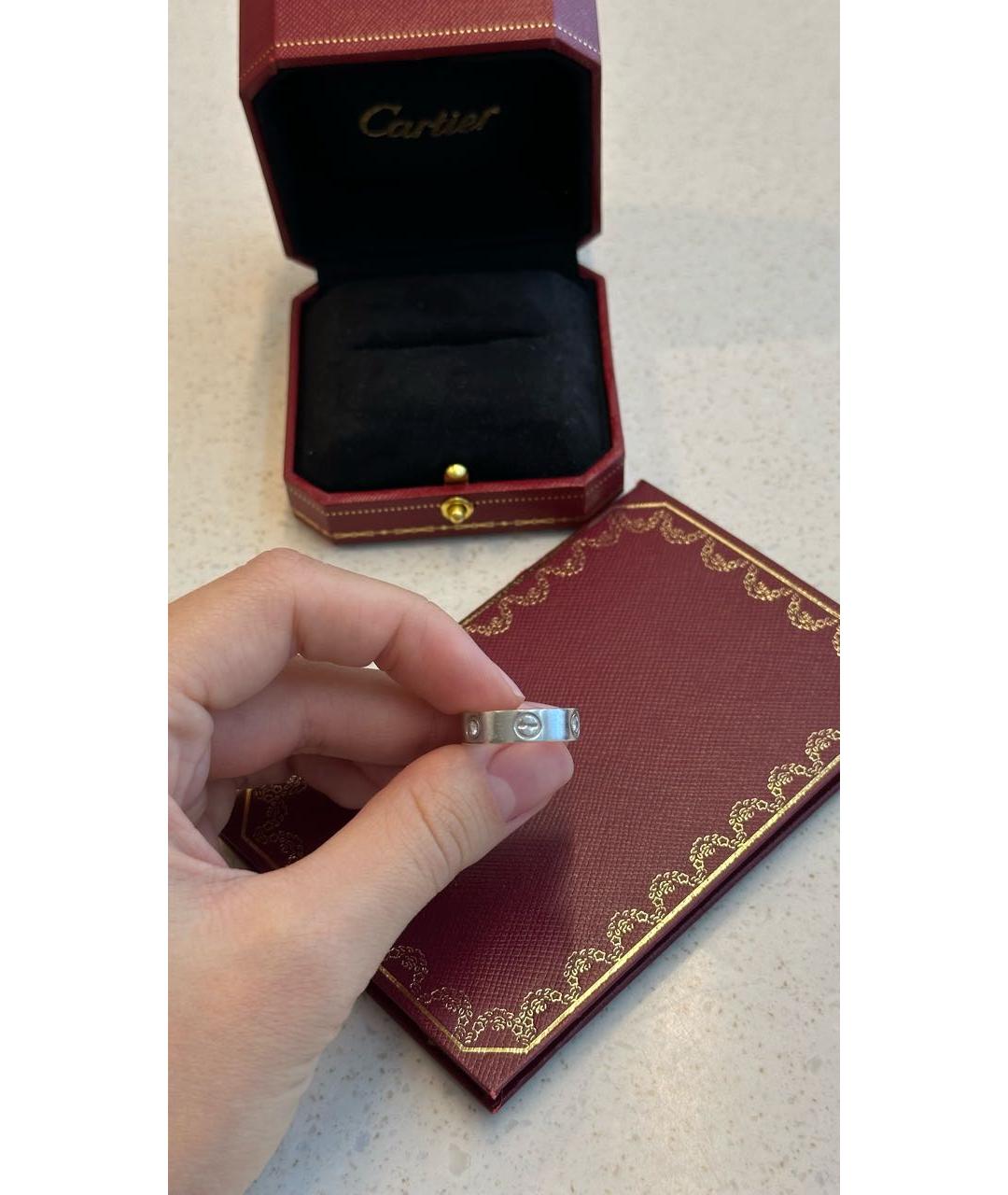 CARTIER Белое кольцо из белого золота, фото 4