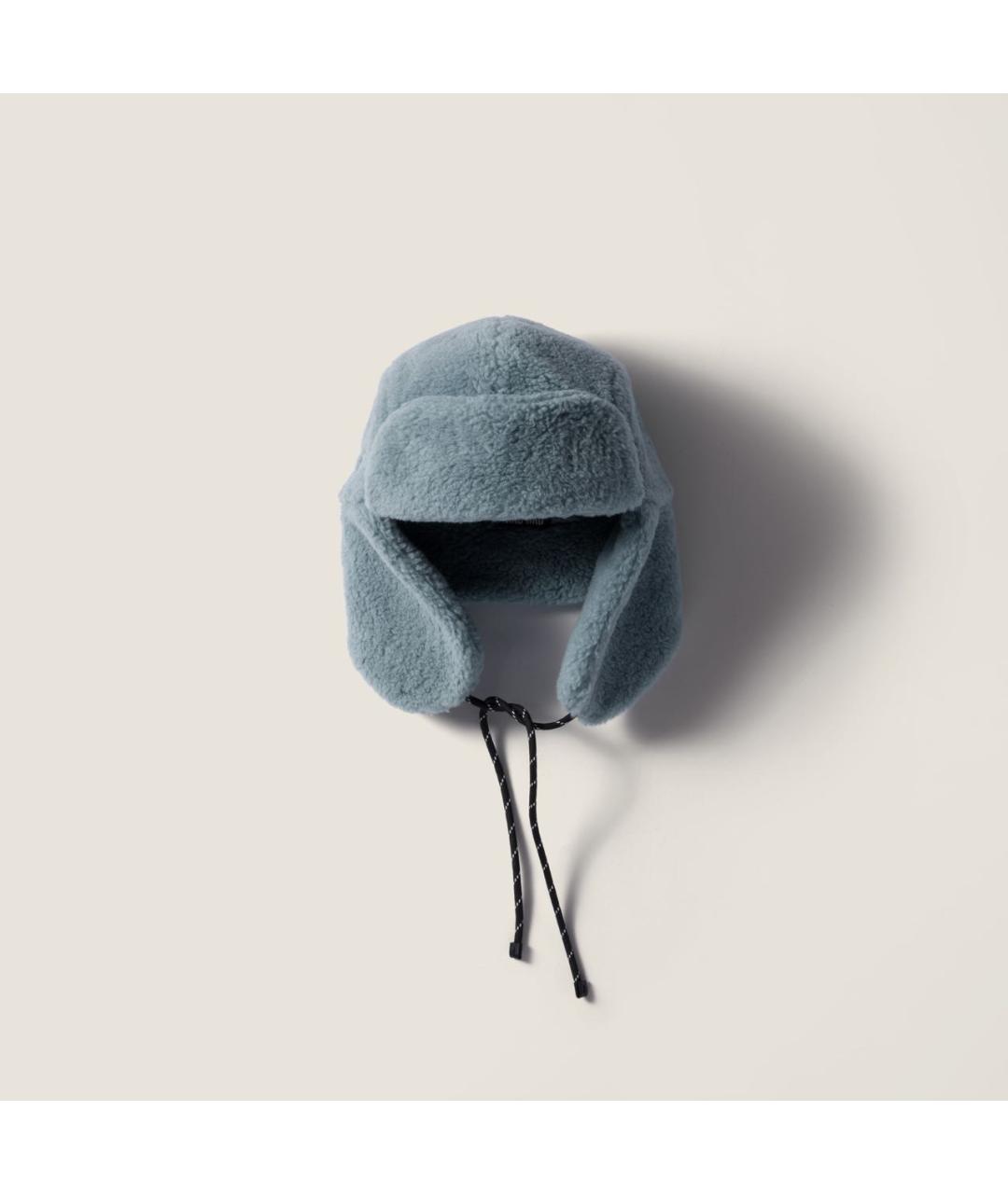 MIU MIU Голубая шапка, фото 3