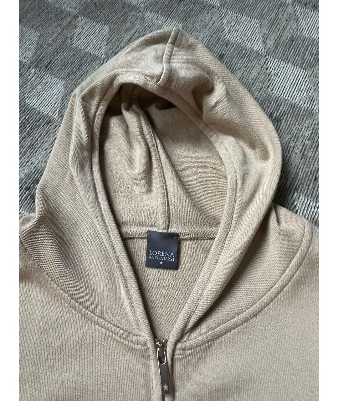 LORENA ANTONIAZZI Бежевый хлопковый джемпер / свитер, фото 8