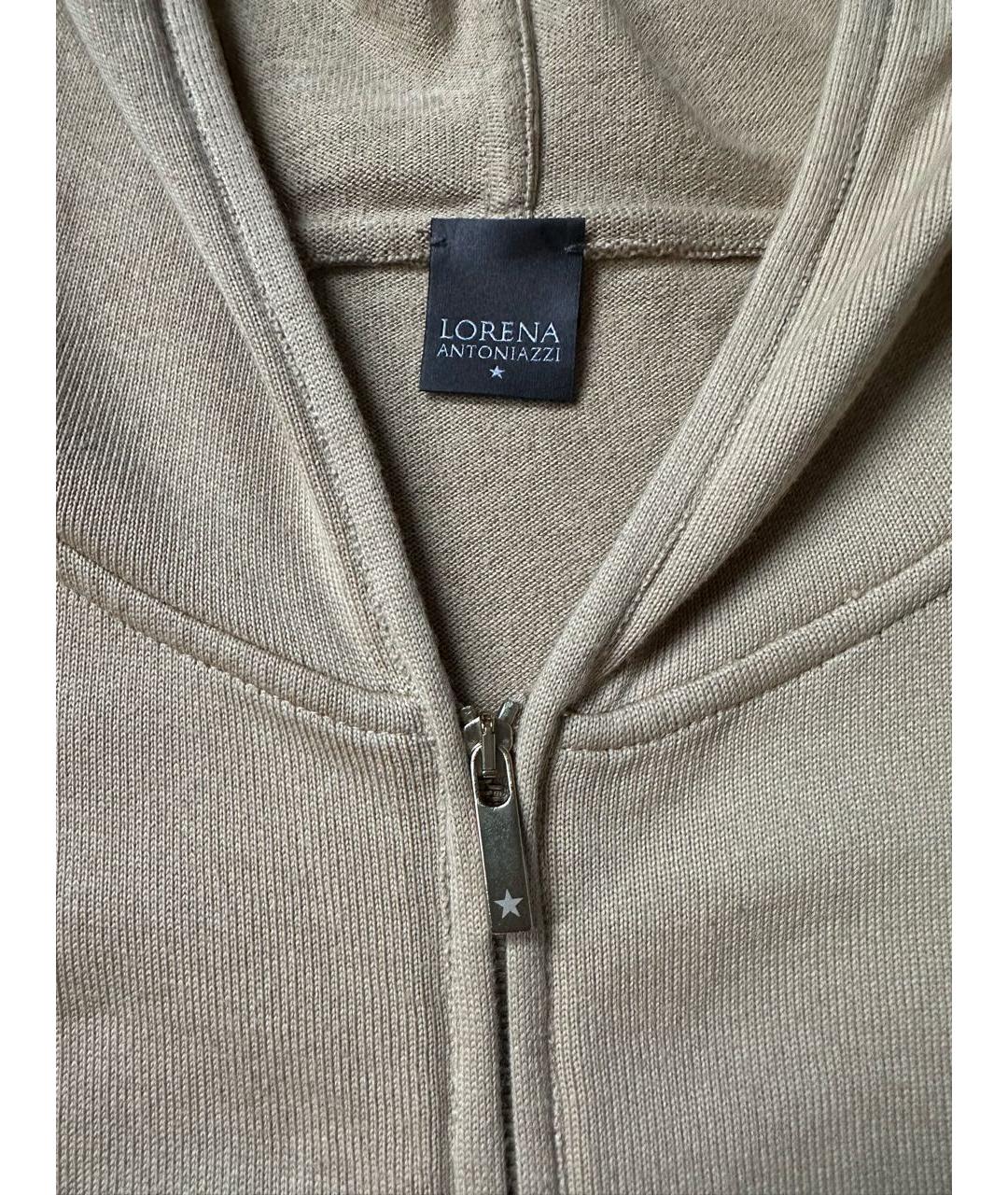 LORENA ANTONIAZZI Бежевый хлопковый джемпер / свитер, фото 7