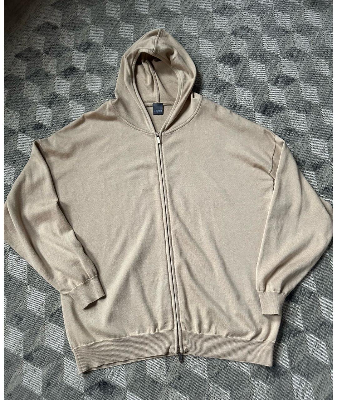 LORENA ANTONIAZZI Бежевый хлопковый джемпер / свитер, фото 9