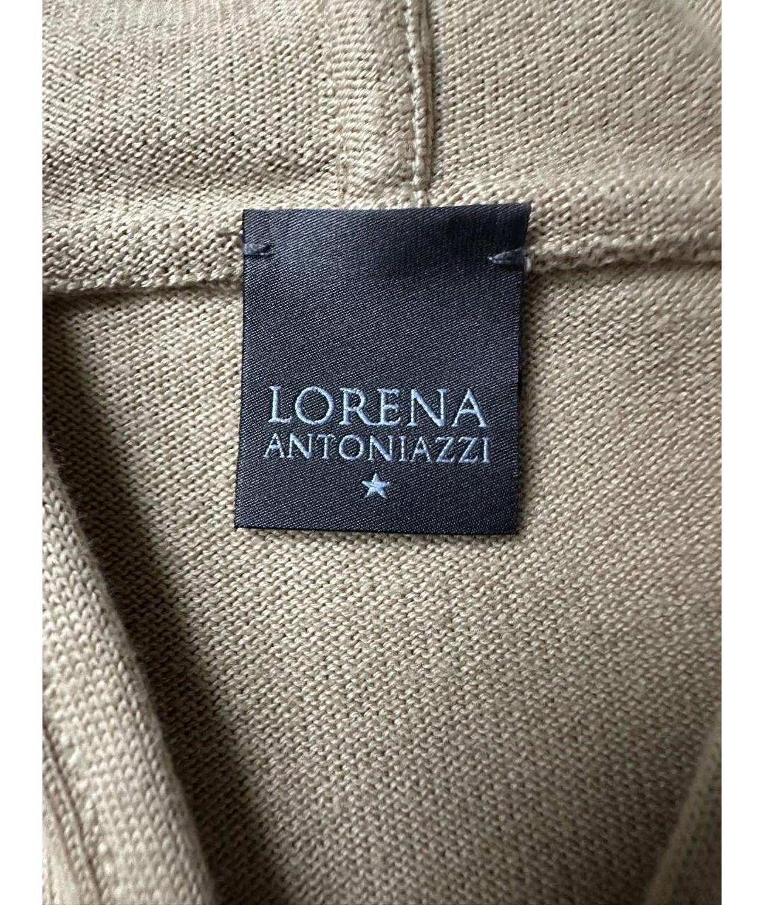 LORENA ANTONIAZZI Бежевый хлопковый джемпер / свитер, фото 3