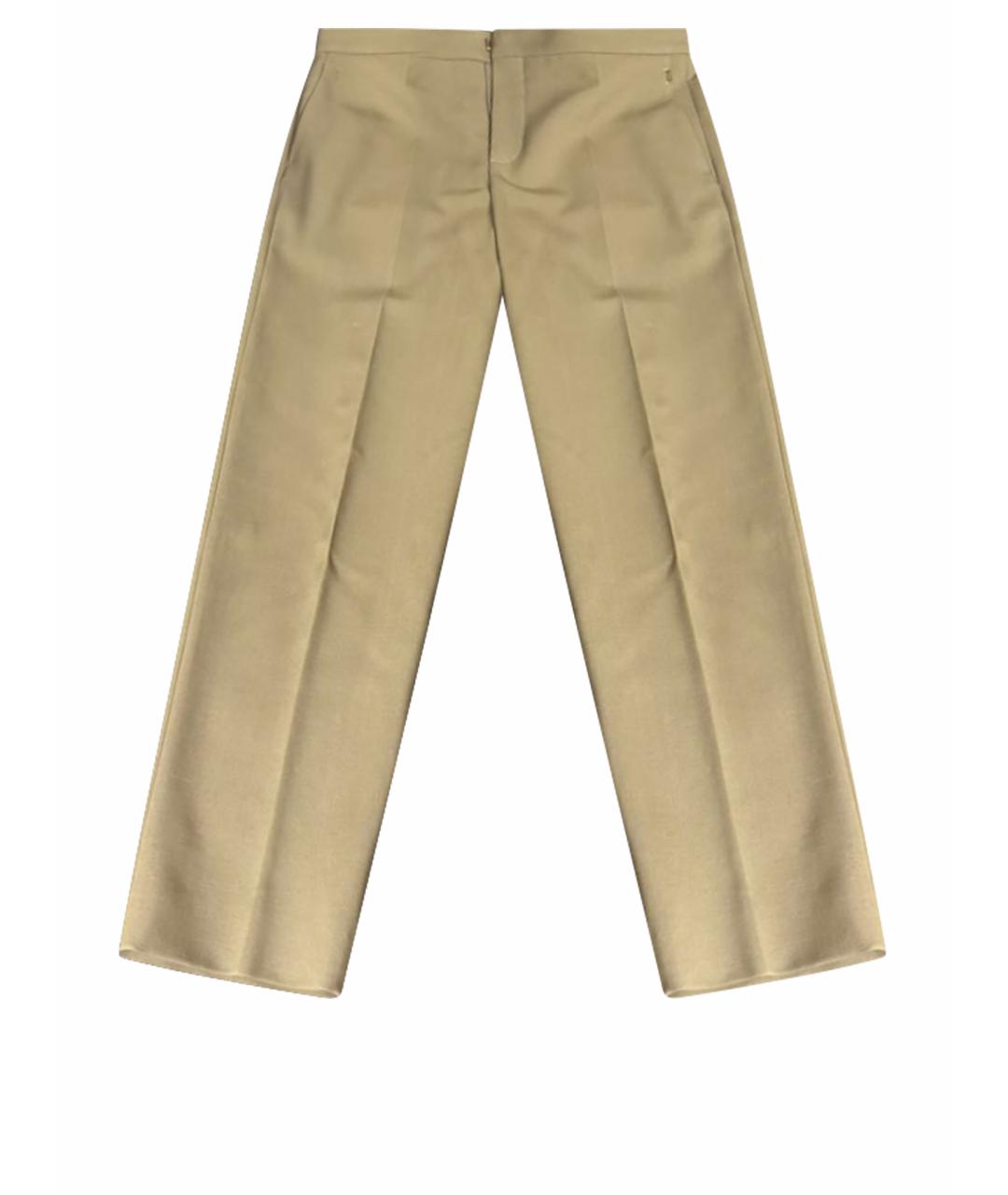 CHLOE Бежевые хлопковые брюки узкие, фото 1