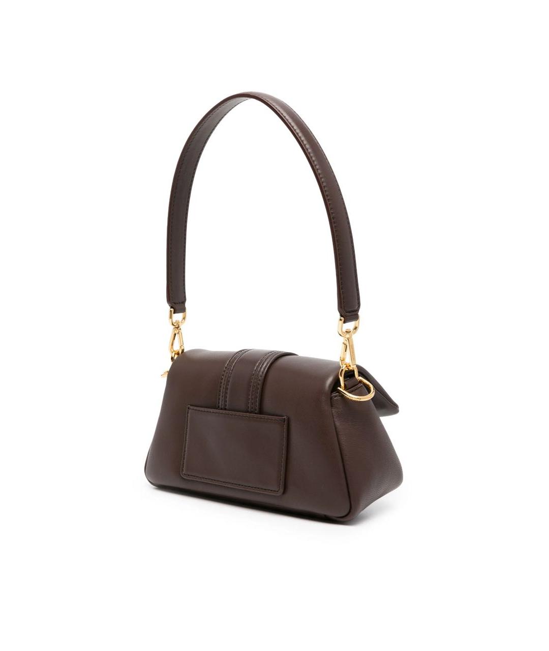 JACQUEMUS Коричневая кожаная сумка через плечо, фото 5