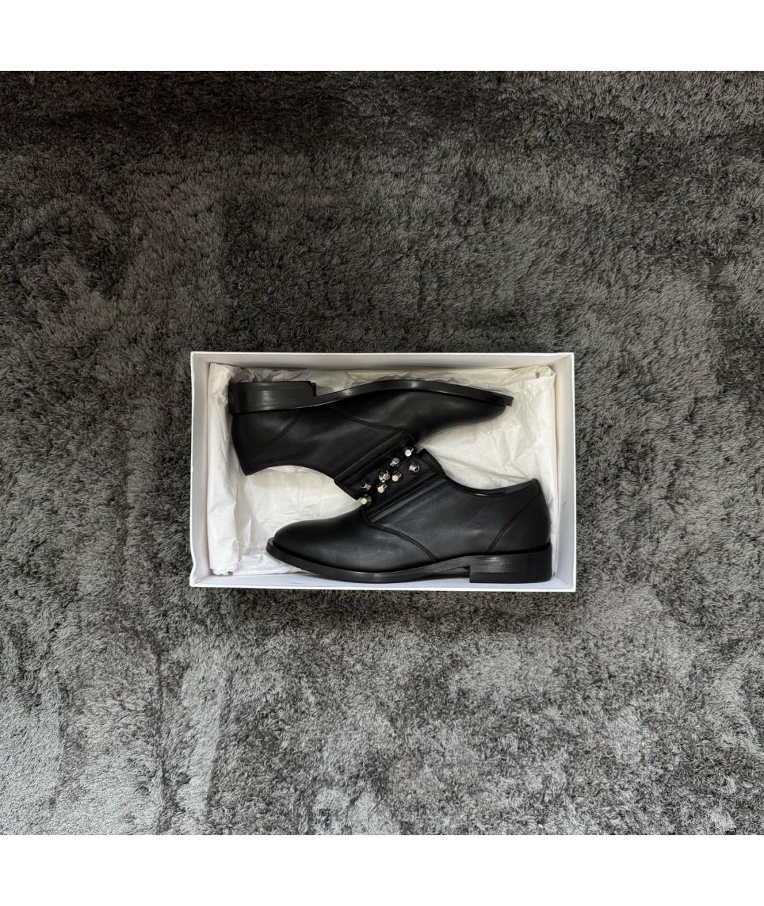 BALENCIAGA Черные кожаные туфли, фото 8