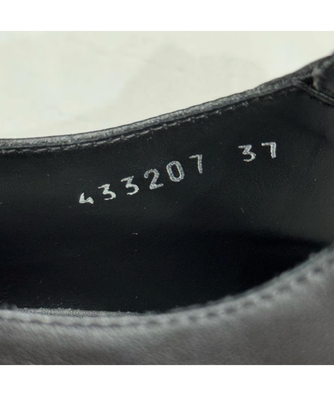 BALENCIAGA Черные кожаные туфли, фото 7