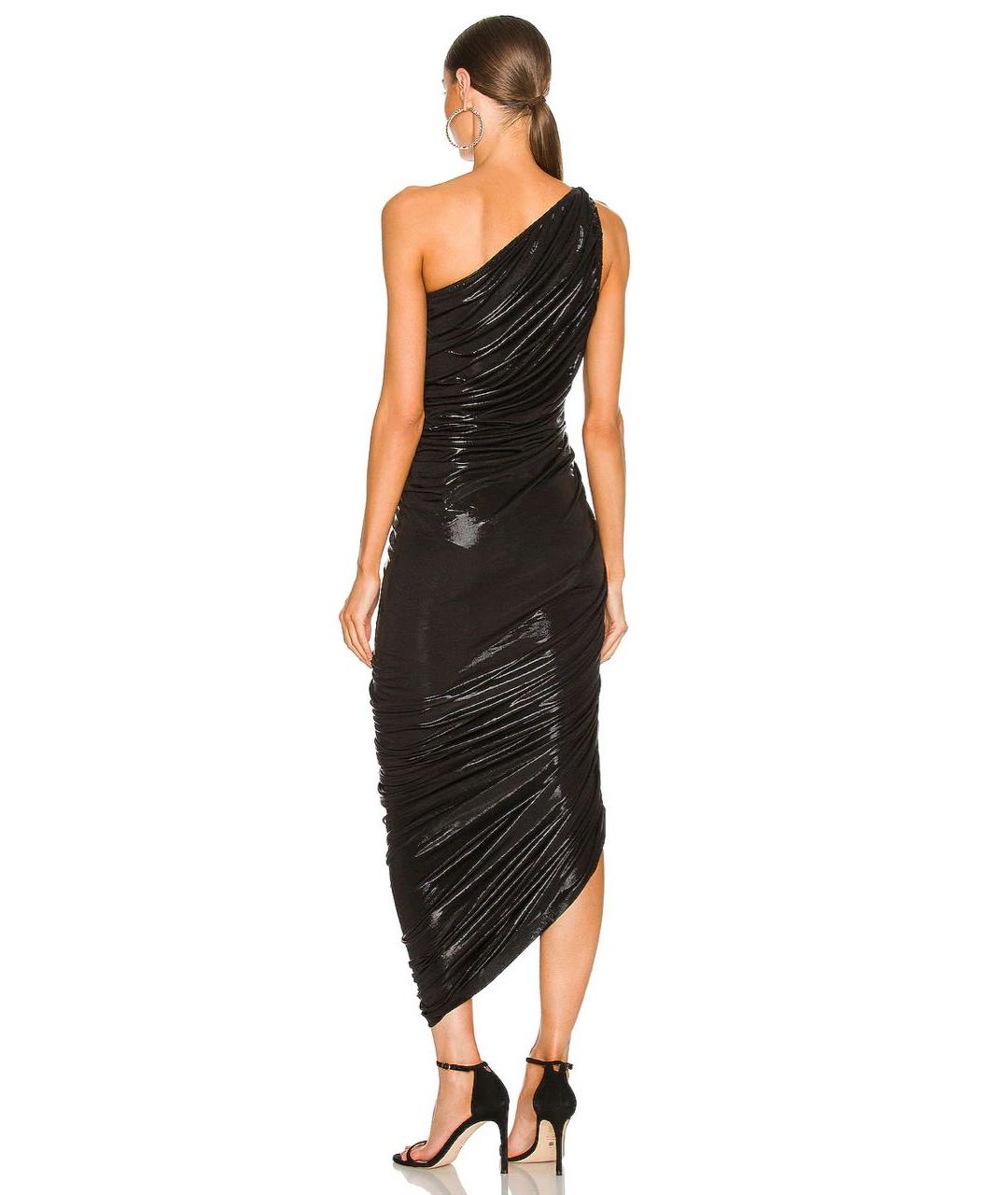 NORMA KAMALI Черное полиэстеровое коктейльное платье, фото 5