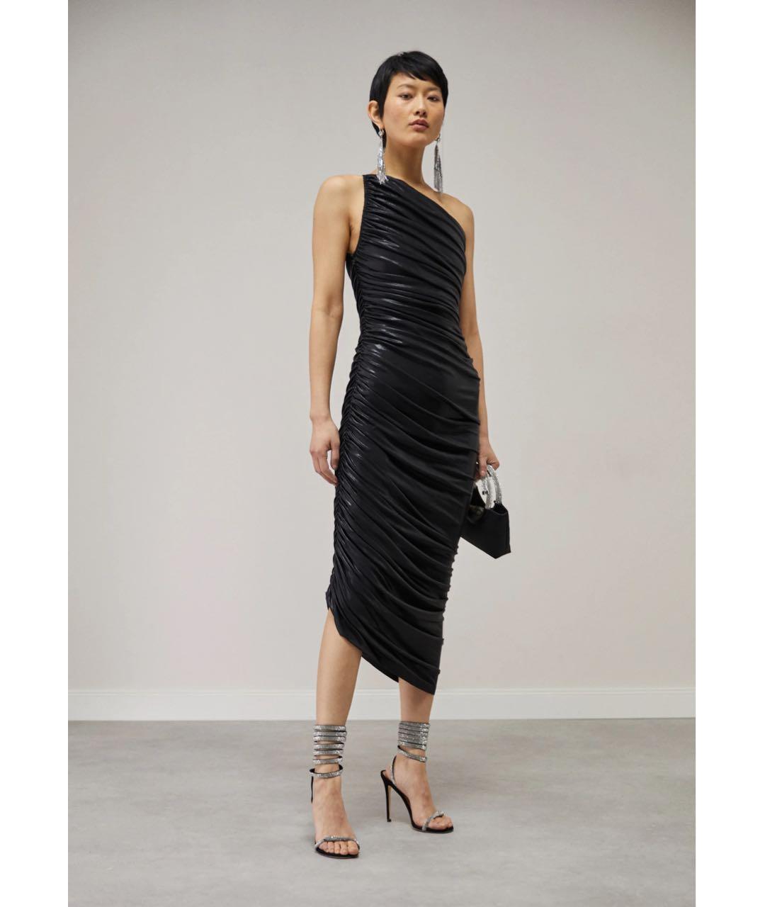 NORMA KAMALI Черное полиэстеровое коктейльное платье, фото 6