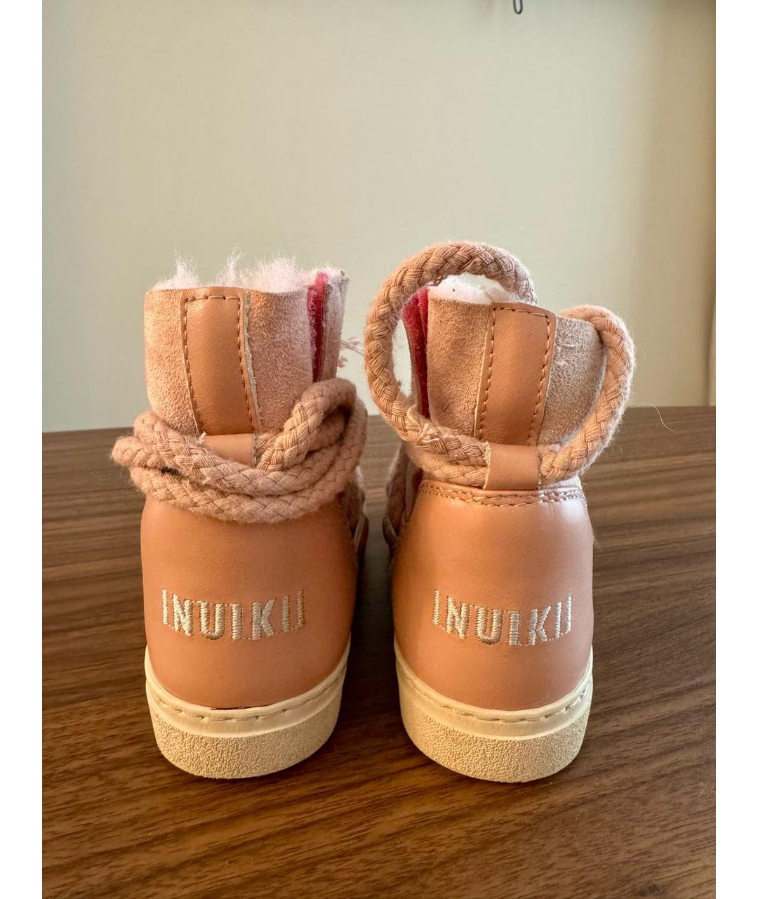 INUIKII Розовые замшевые ботинки, фото 4