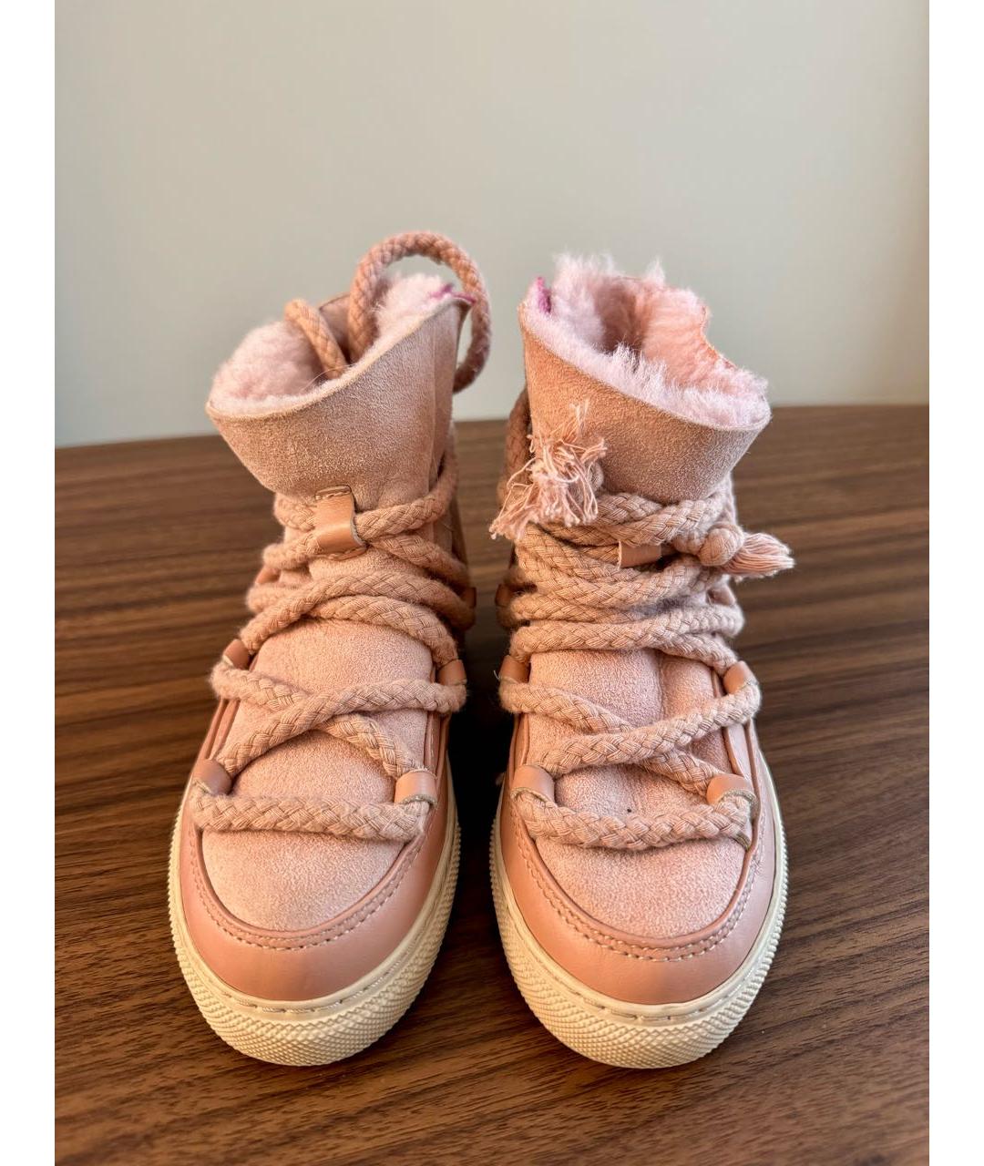 INUIKII Розовые замшевые ботинки, фото 2