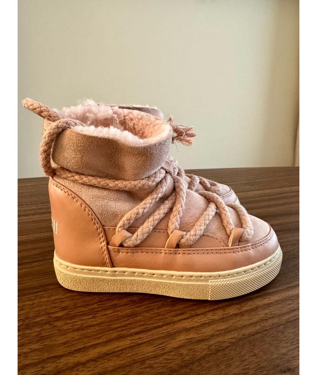 INUIKII Розовые замшевые ботинки, фото 7