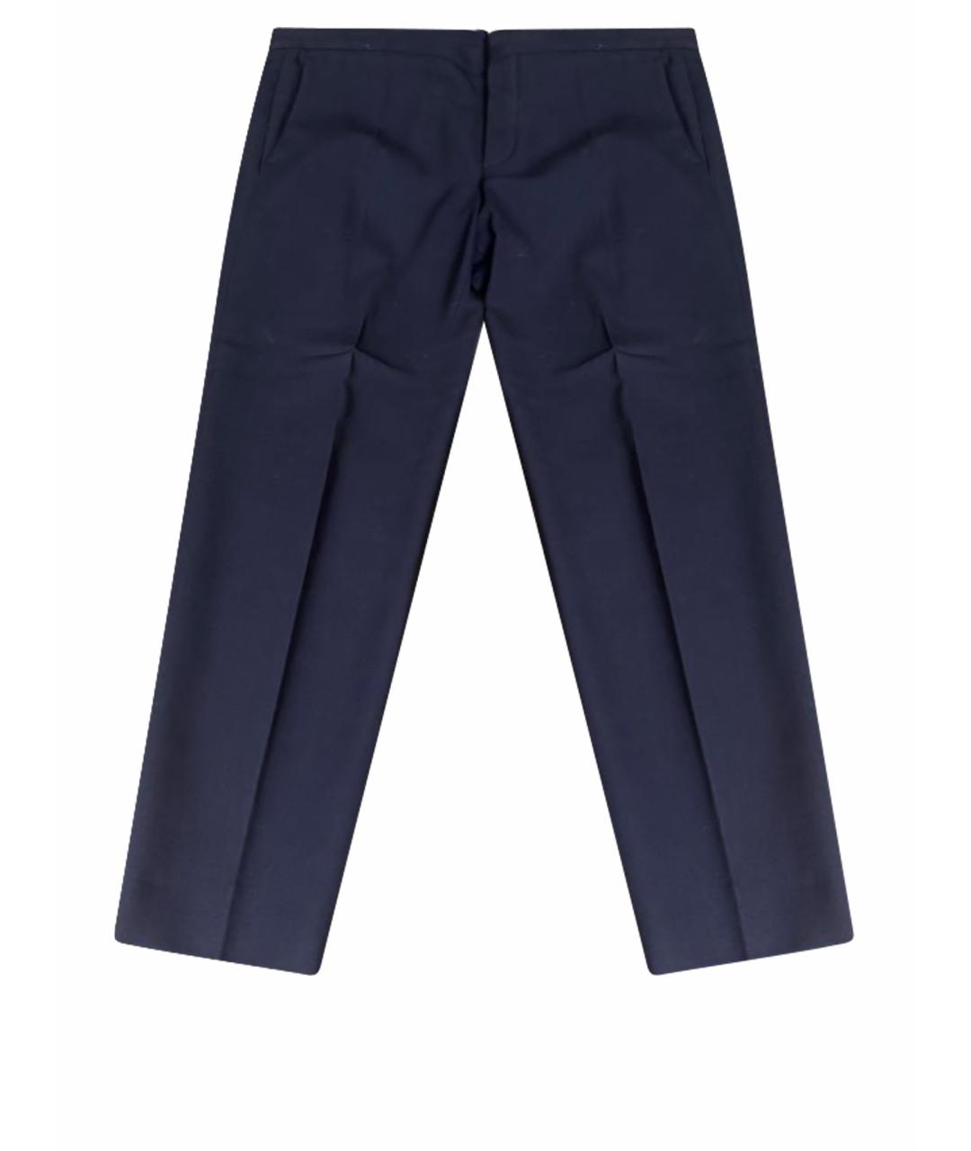 CHLOE Темно-синие хлопковые брюки узкие, фото 1