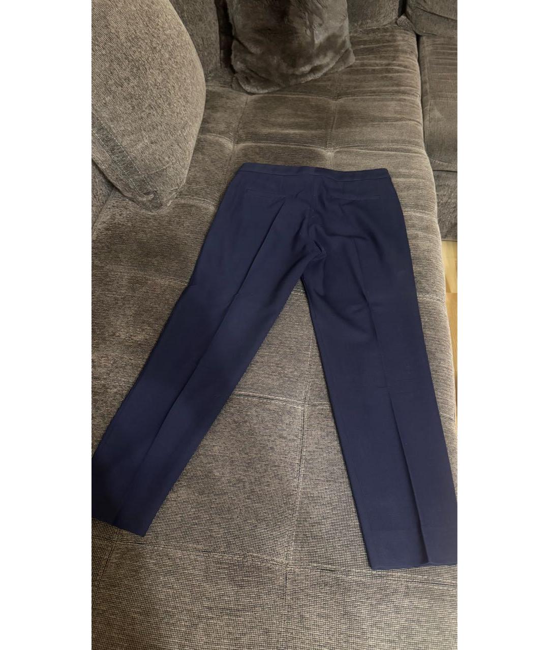 CHLOE Темно-синие хлопковые брюки узкие, фото 3
