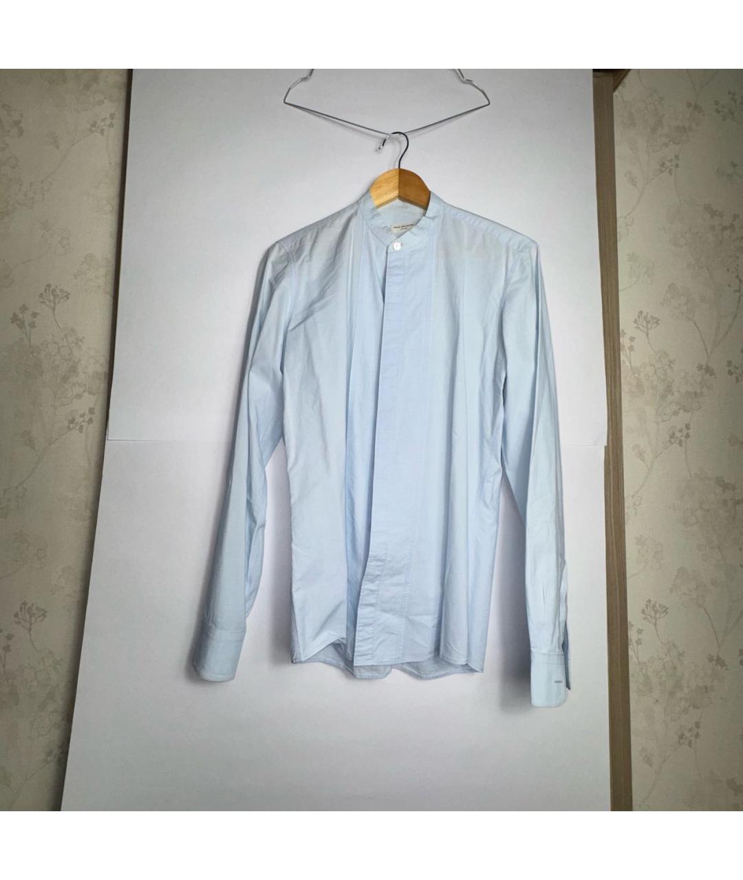 DRIES VAN NOTEN Голубая кэжуал рубашка, фото 4