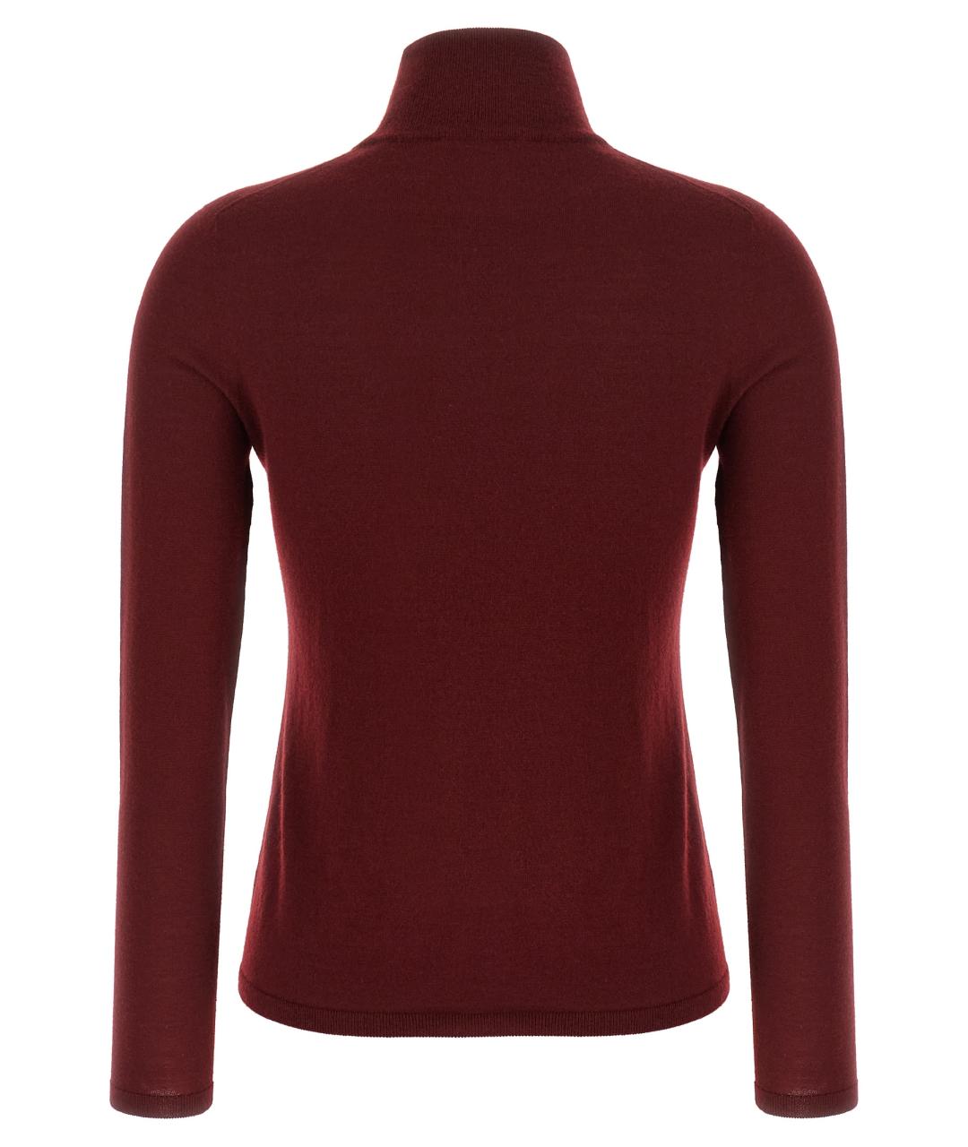 MAX MARA Бордовый кашемировый кардиган, фото 2