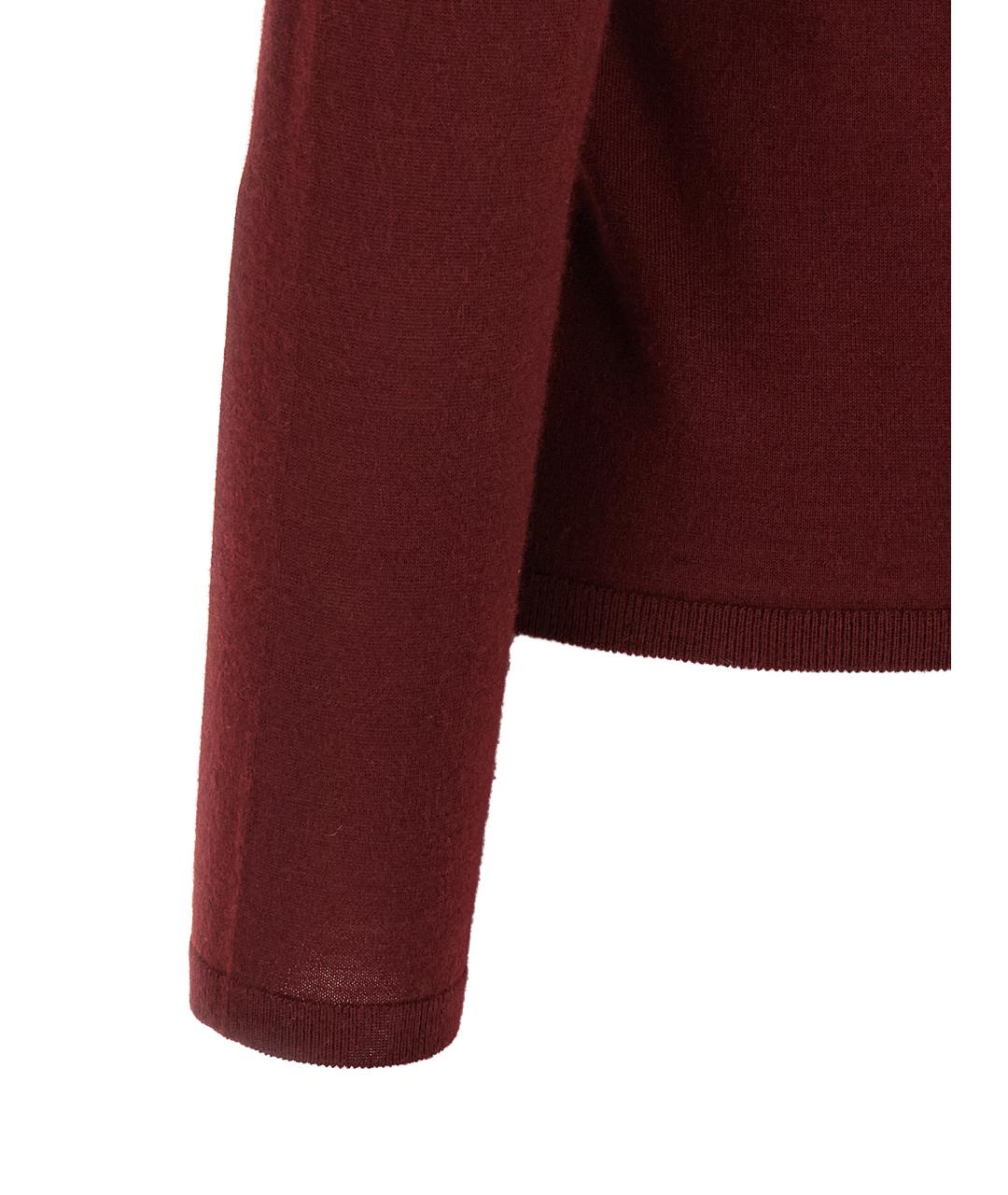 MAX MARA Бордовый кашемировый кардиган, фото 4