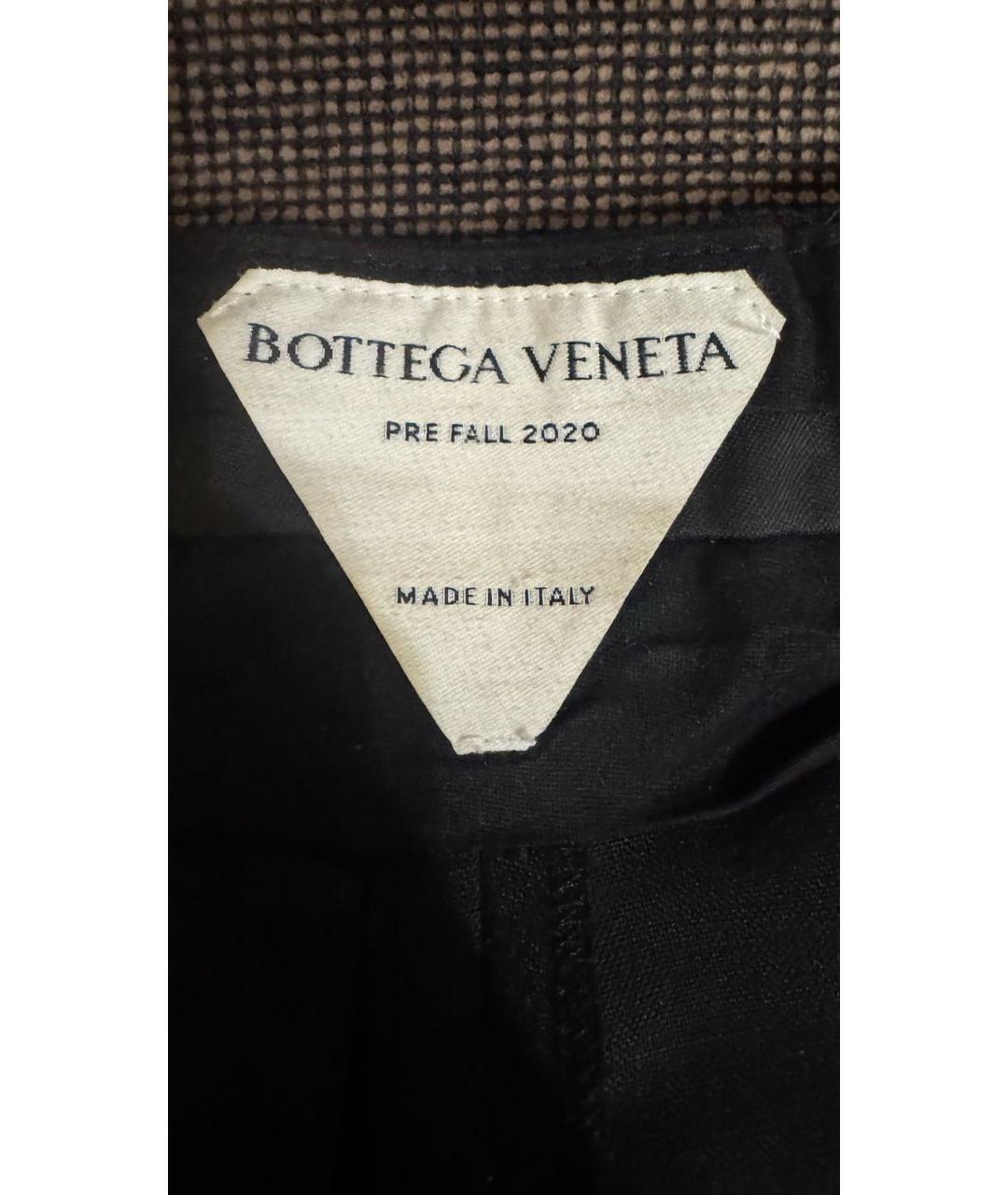 BOTTEGA VENETA Черные шерстяные брюки узкие, фото 2