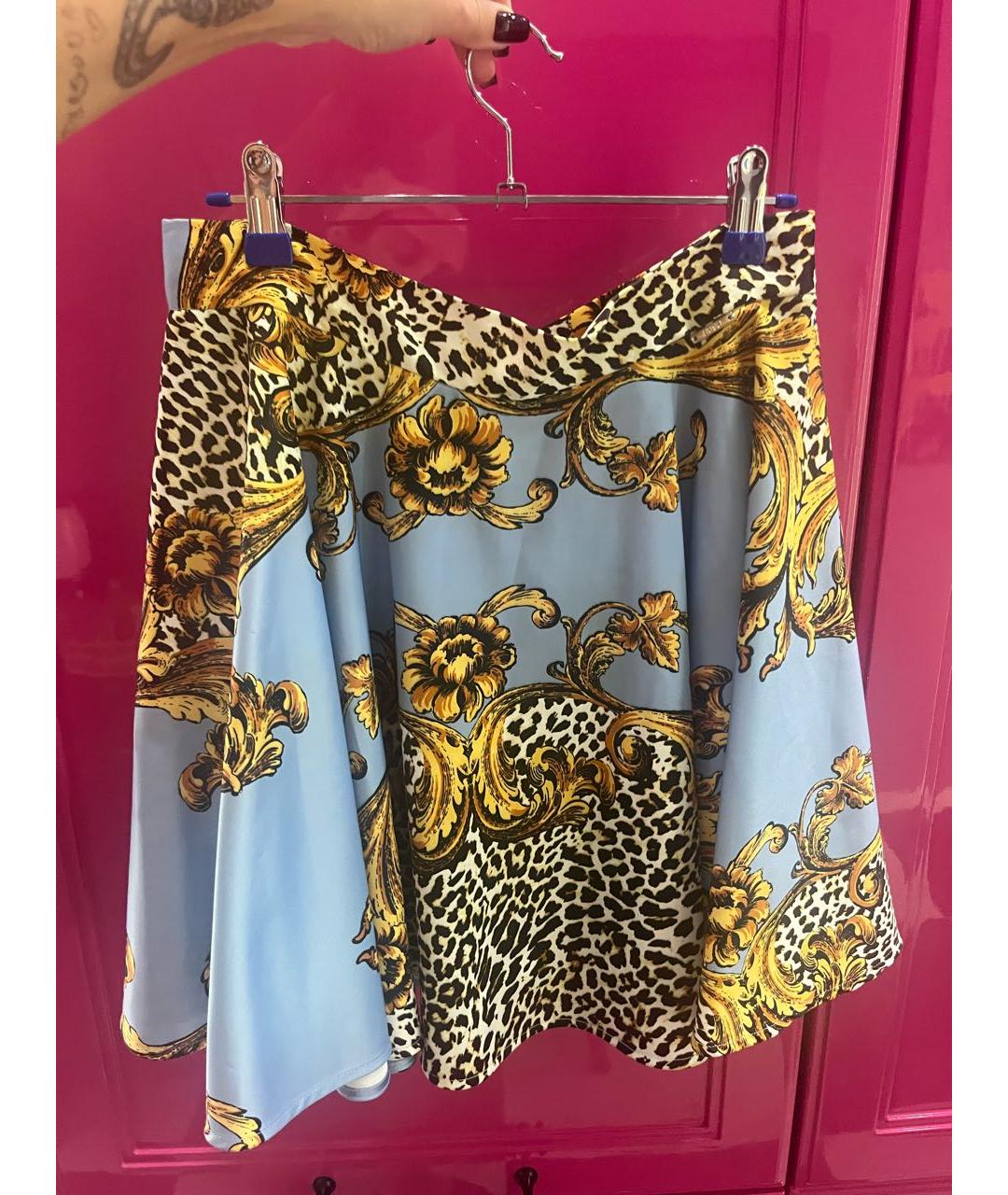 LIU JO Мульти полиэстеровая юбка мини, фото 6