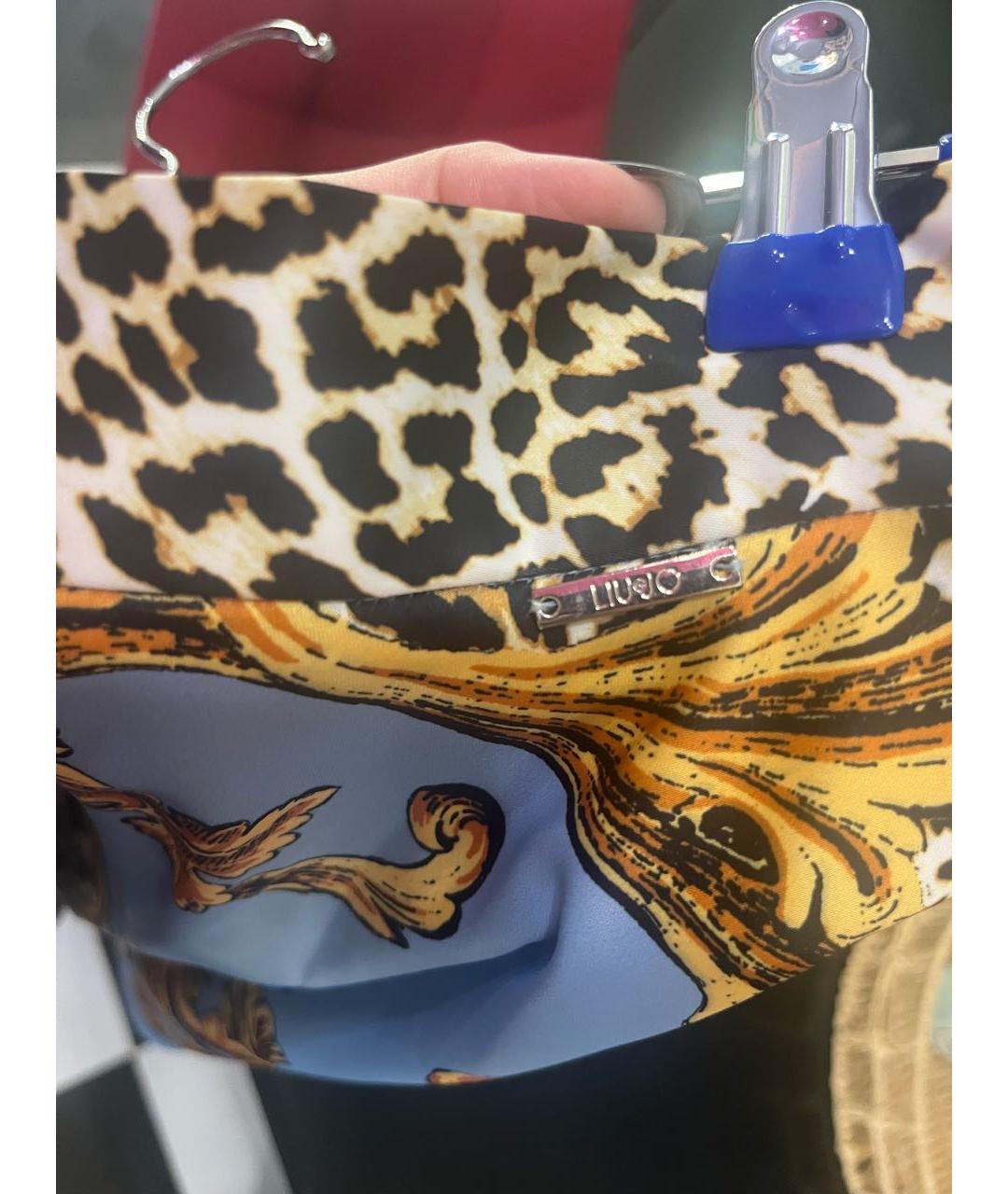 LIU JO Мульти полиэстеровая юбка мини, фото 5