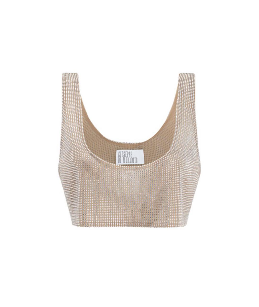 GIUSEPPE DI MORABITO Бежевая полиамидовая блузы, фото 1