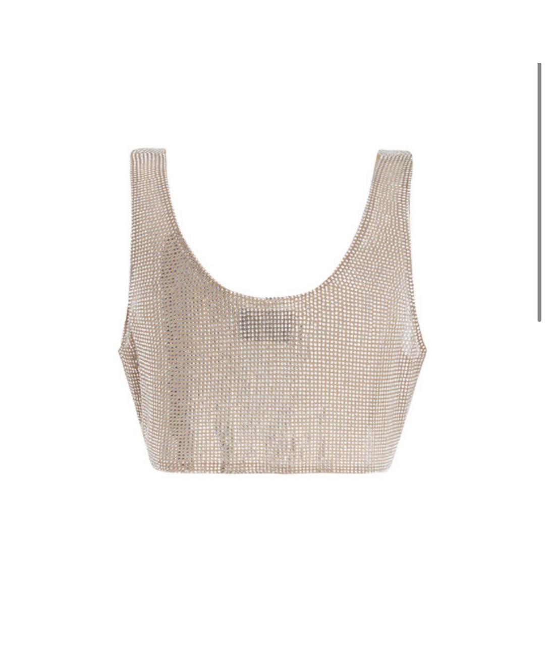 GIUSEPPE DI MORABITO Бежевая полиамидовая блузы, фото 2