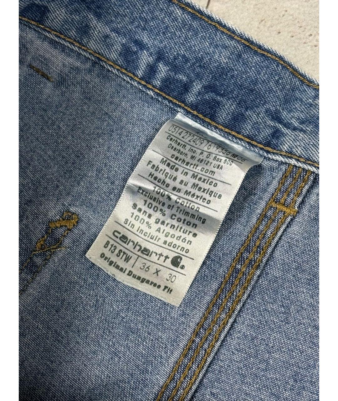 CARHARTT Синие хлопковые прямые джинсы, фото 6