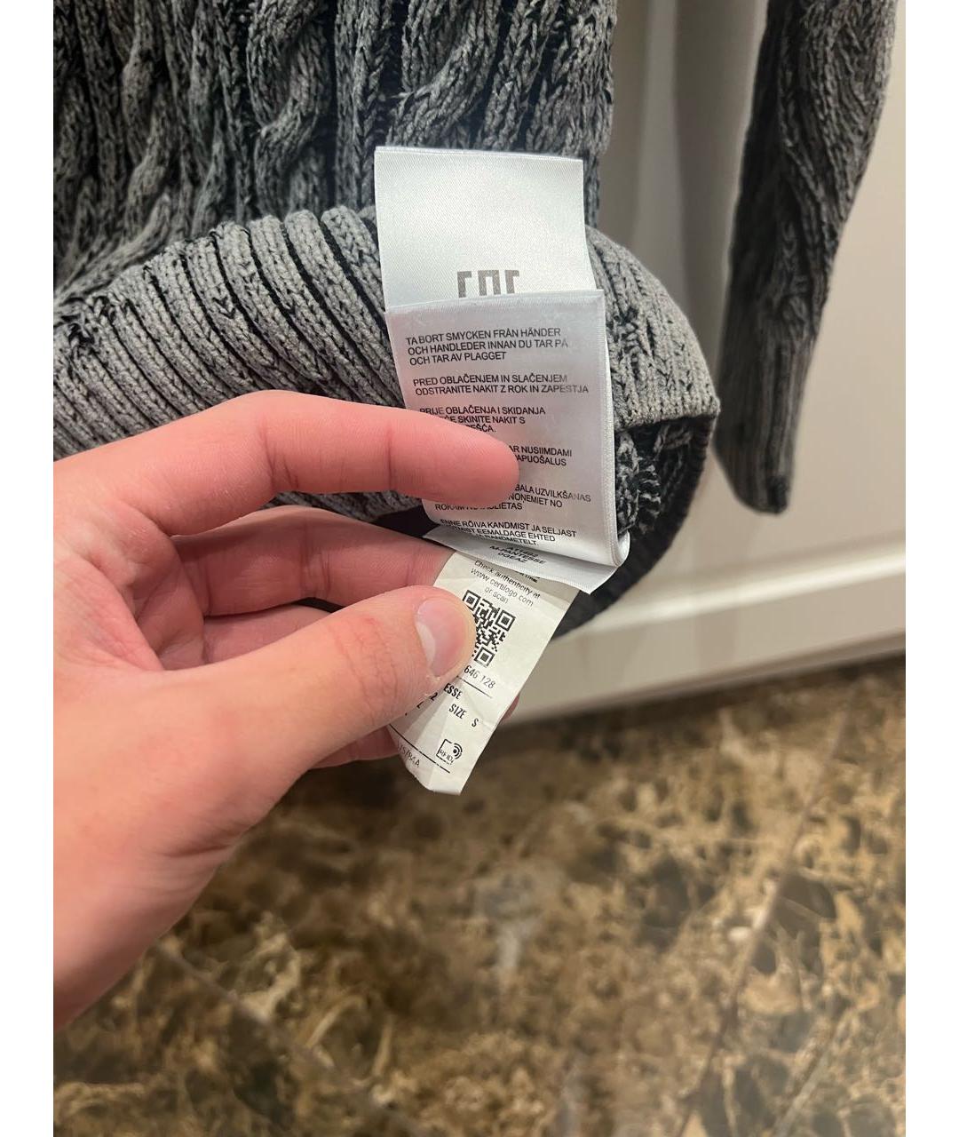 DIESEL Антрацитовый хлопковый джемпер / свитер, фото 5