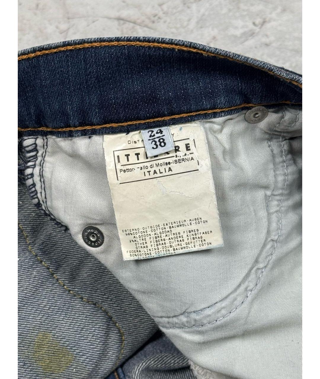 DOLCE&GABBANA Синяя деним юбка мини, фото 6