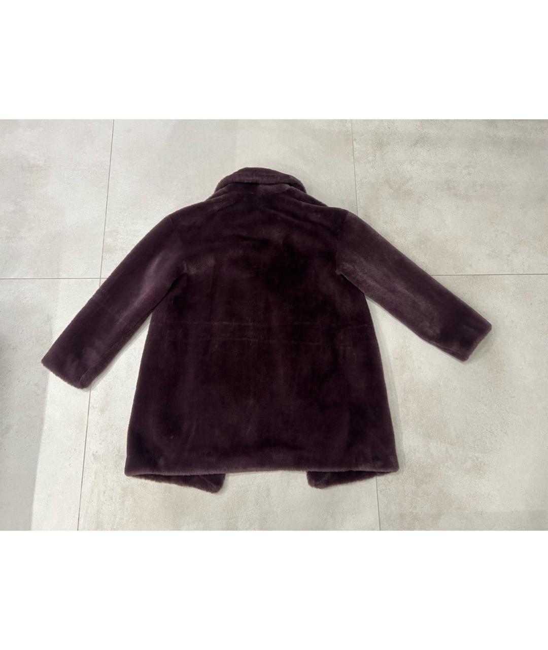 P.A.R.O.S.H. Бордовая полиэстеровая шуба, фото 2