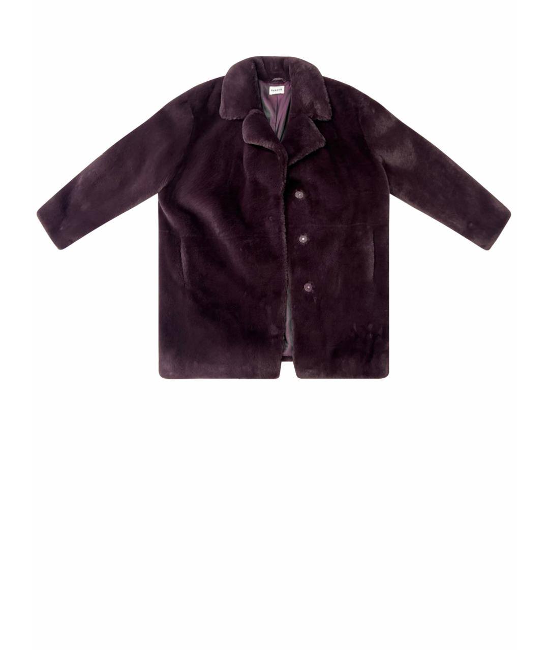P.A.R.O.S.H. Бордовая полиэстеровая шуба, фото 1